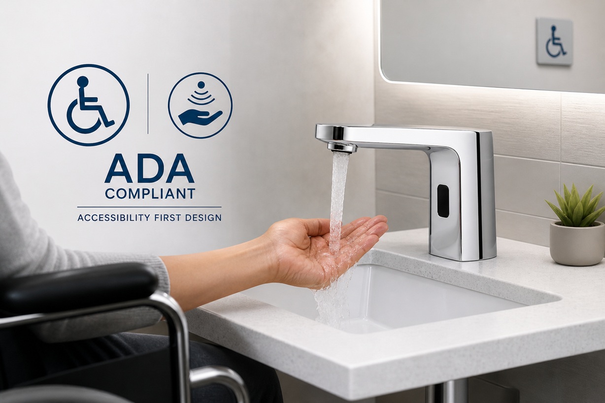 ADA compliant commercial faucet