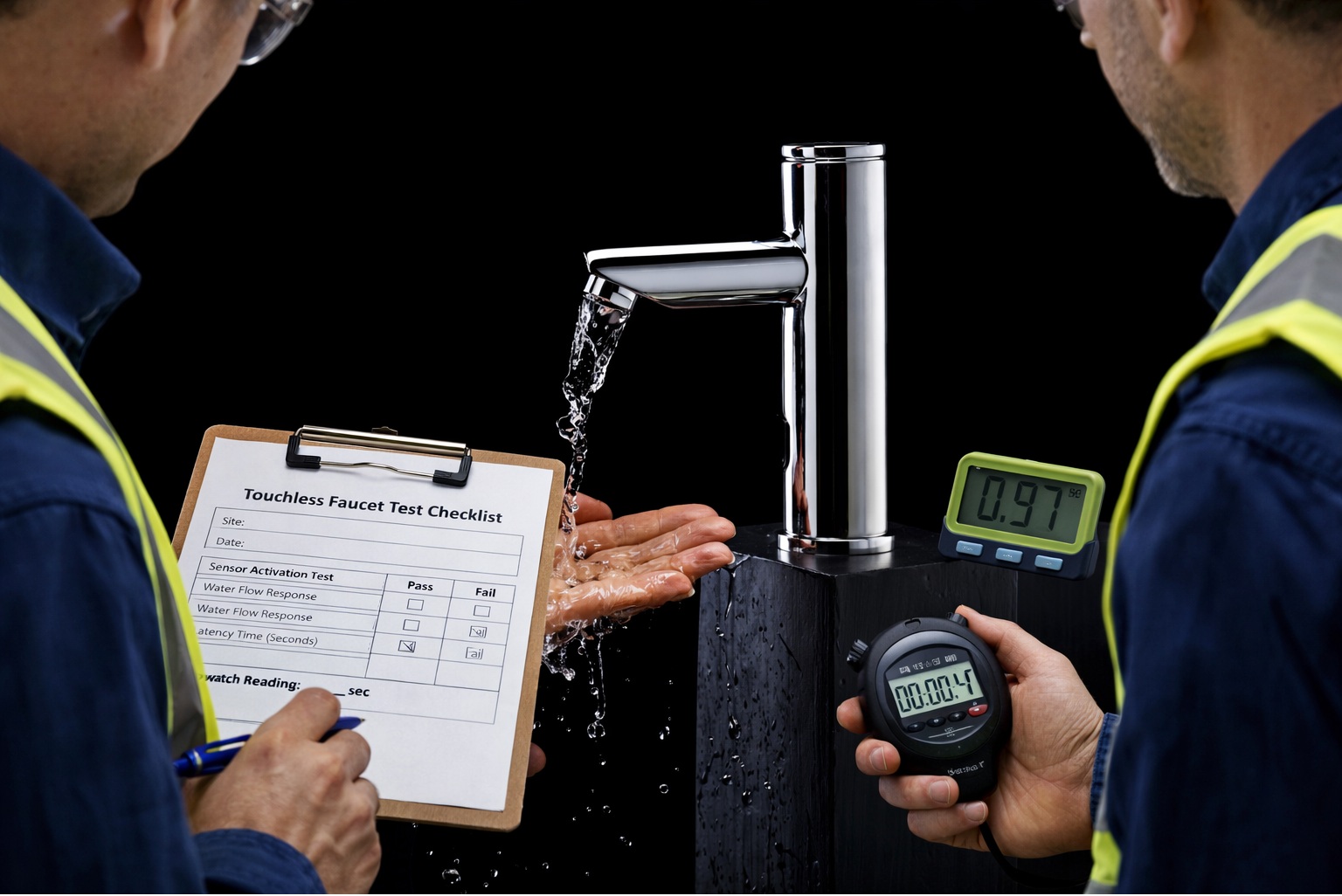 Aligning the touchless faucet sensing zone into the basin to improve accuracy and reduce false triggers