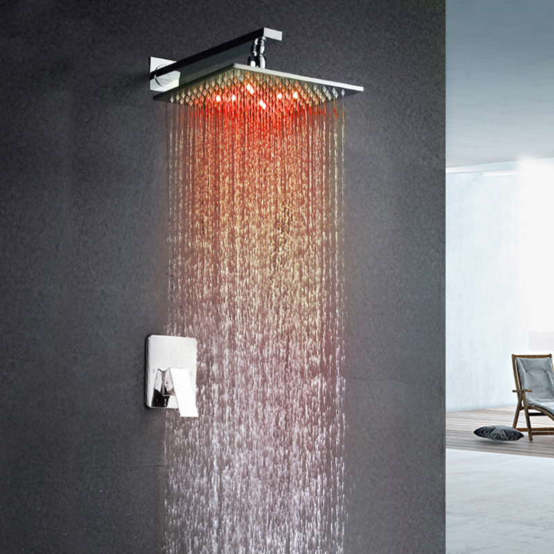 Artemisa-Wall-Mount-Brushed-Nickel-Finish-ShowerAmancio-Wall-Chrome-Finish-Mount-LED-Shower-Set