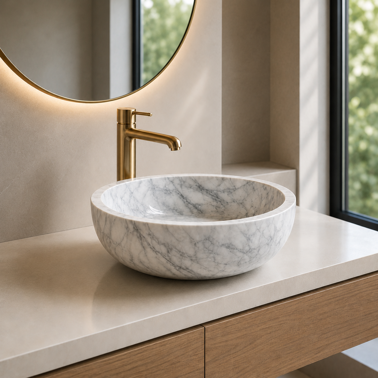 BathSelect BS20040BG Brushed Gold Touchless Faucet and Soap Dispenser