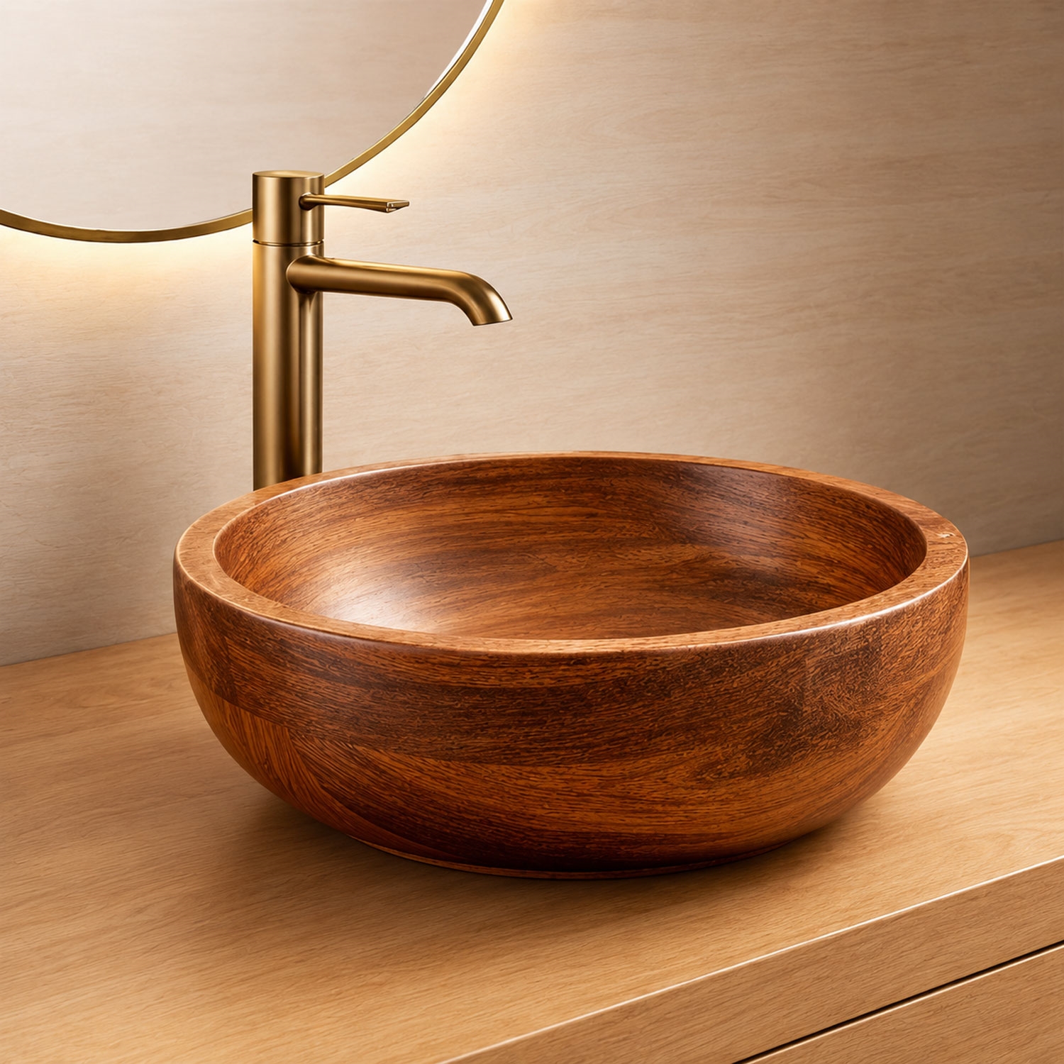 BathSelect BS20049BG Brushed Gold Touchless Faucet and Soap Dispenser