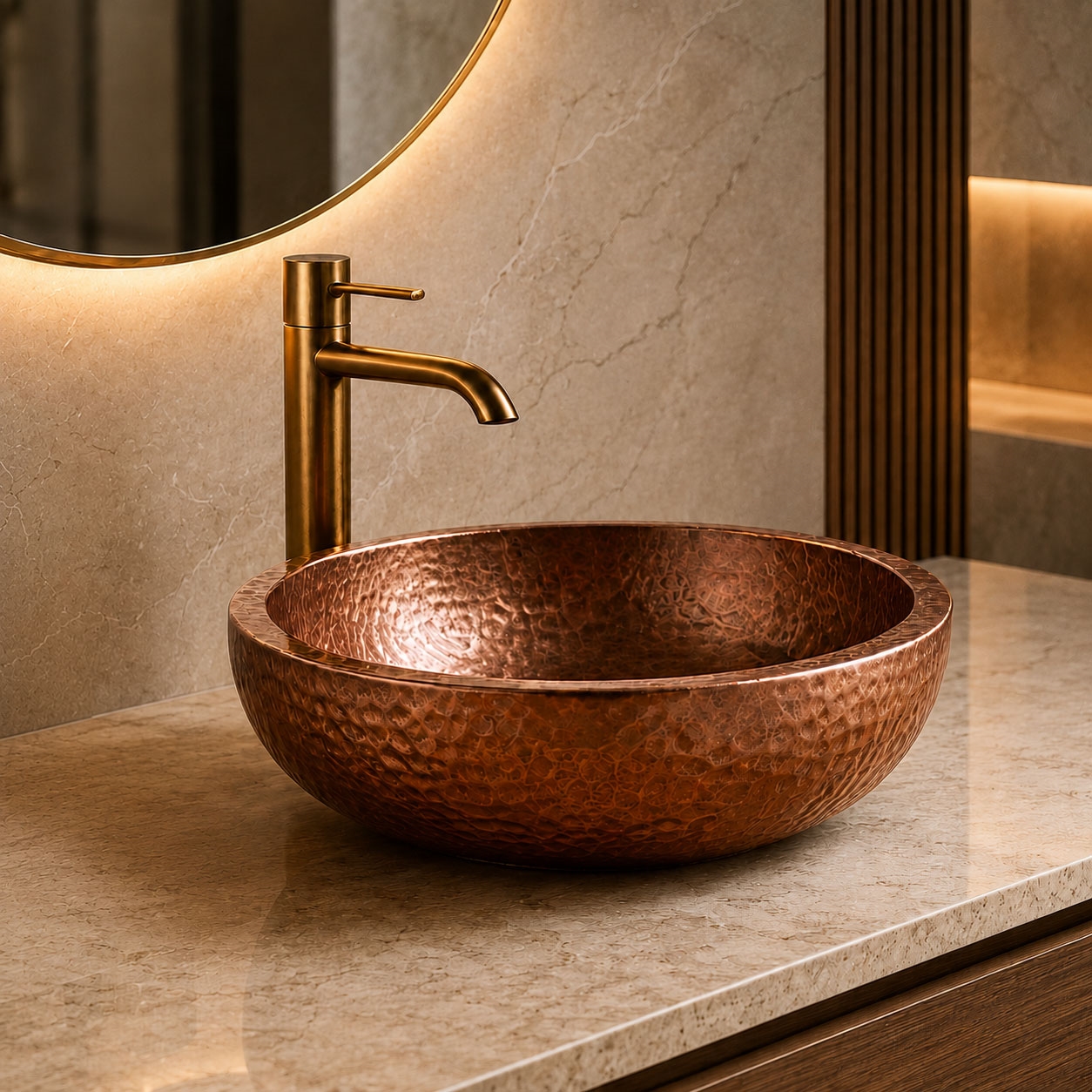 BathSelect BS20052BG Brushed Gold Touchless Faucet and Soap Dispenser
