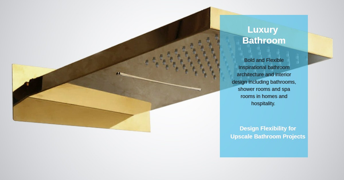 Luxury Gold Waterfall Shower Brands