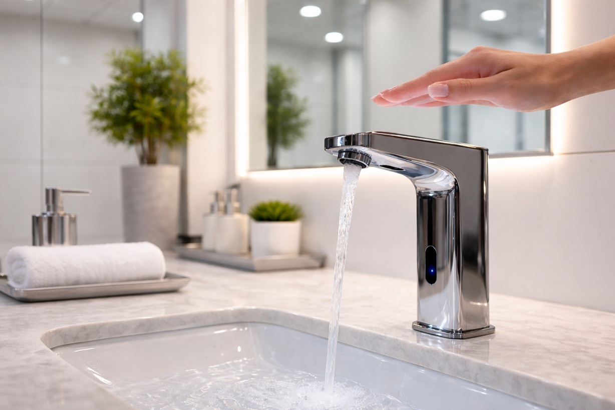 Battery Powered Touchless Faucet