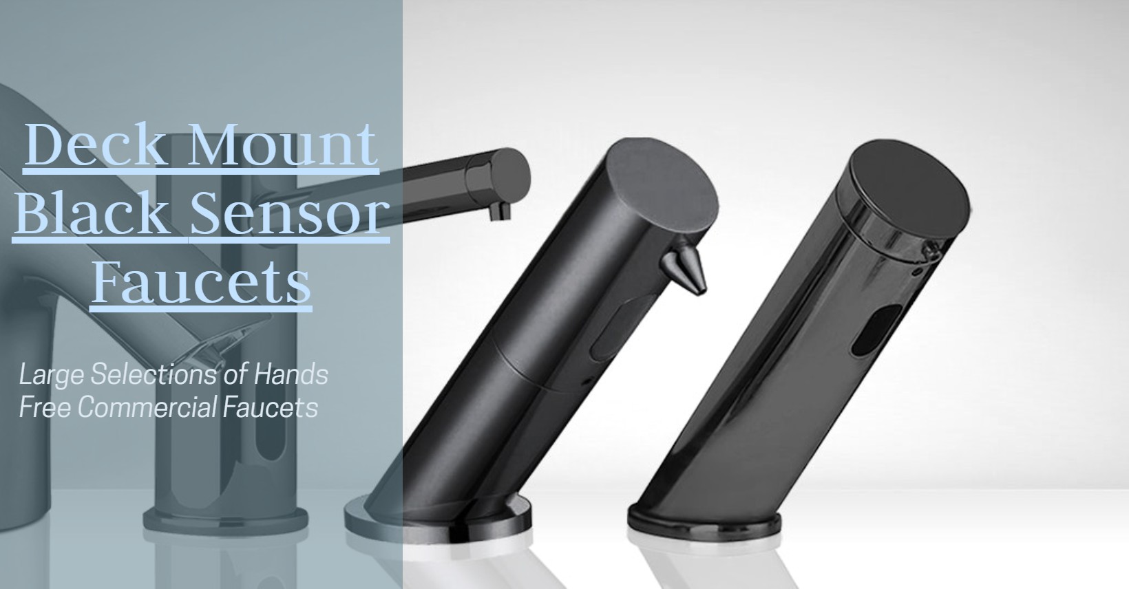 Wall Mount Black Touchless Sensor Faucets