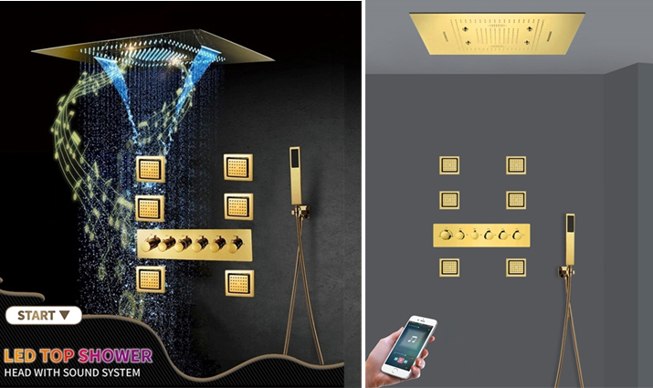 Luxury Gold Shower System