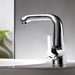 Bravat Contemp Design Chrome Sink Faucet