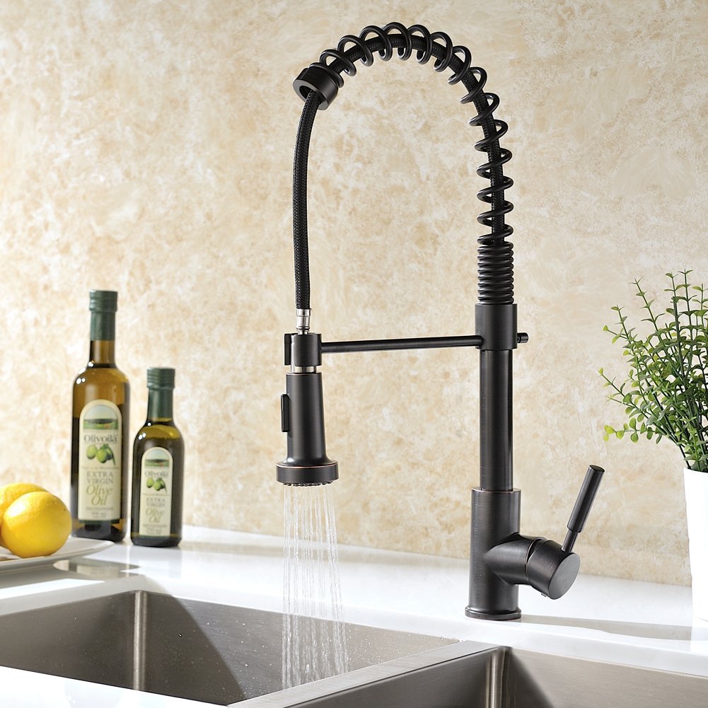 Oil Rubbed Bronze Kitchen Sink Faucet With Pull Down Sprayer and Fantastic kitchen sink faucet bronze – Perfect Image Reference