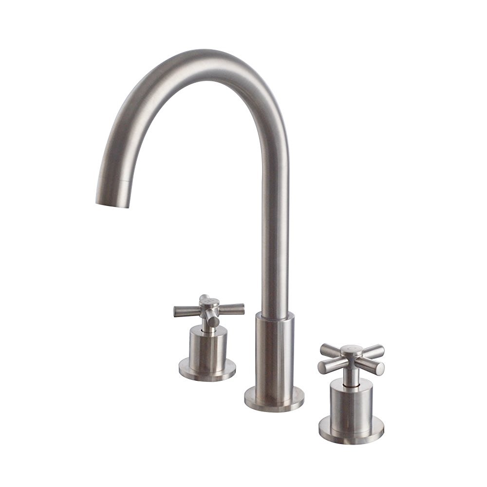 Clara Dual Handle Deck Mount Bathroom Sink Faucet