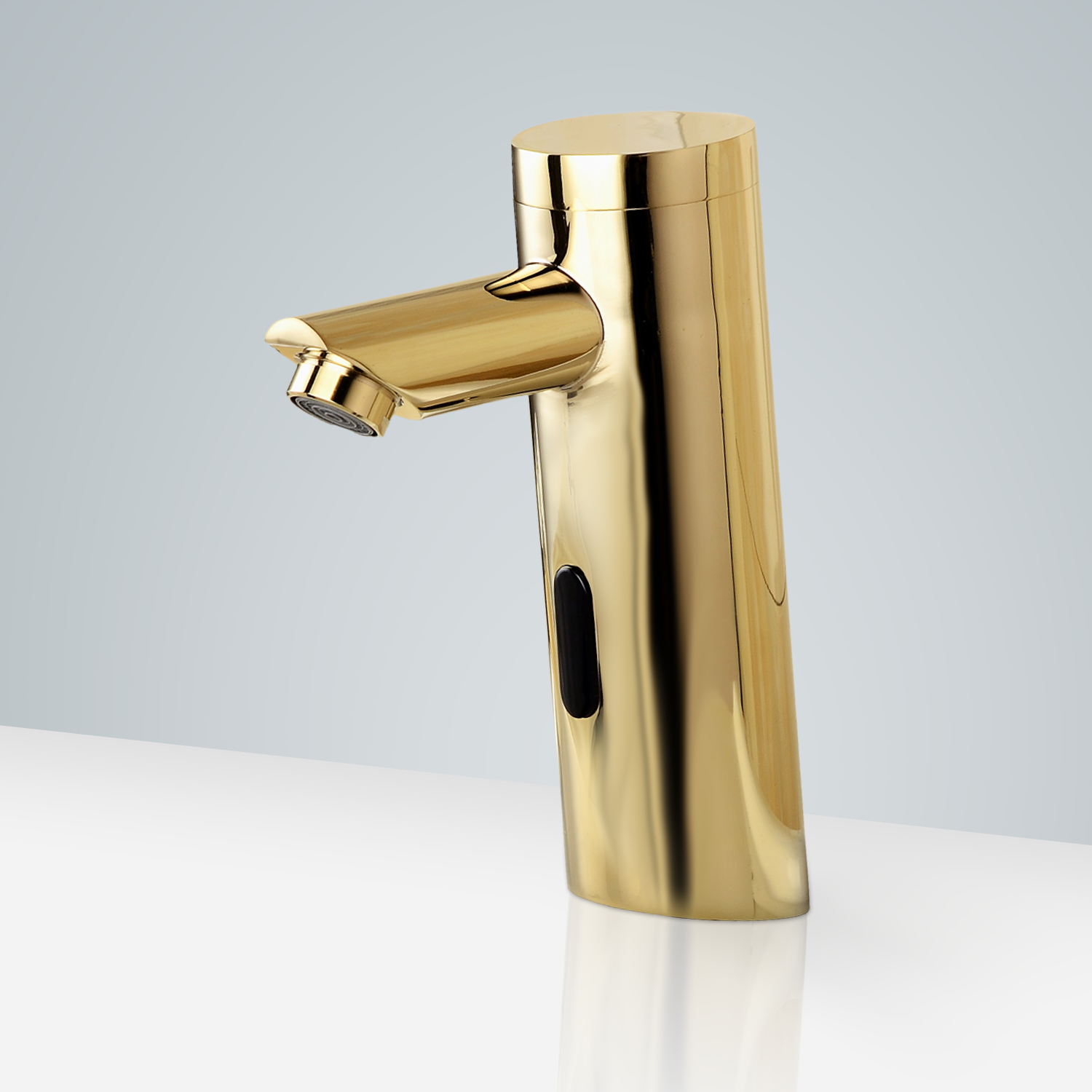 Commercial Shiny Gold Finish Infrared Automatic Motion Sensor Faucet