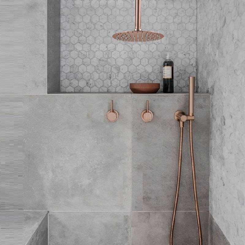 Fontana Verona Solid Brass Ceiling Mounted Bathroom Shower Set