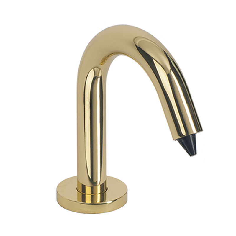 Fontana Sensor Deck Mount Commercial Soap Dispenser In Polished Brass Finish