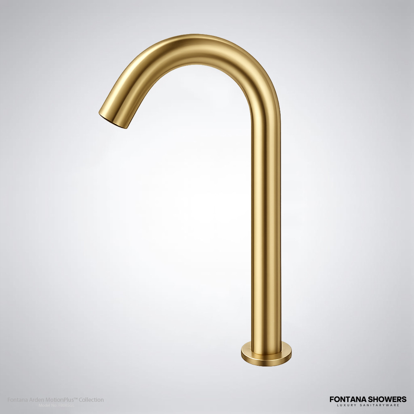 Fontana Gold Infrared Commercial Motion Sensor Faucet FB085GL
