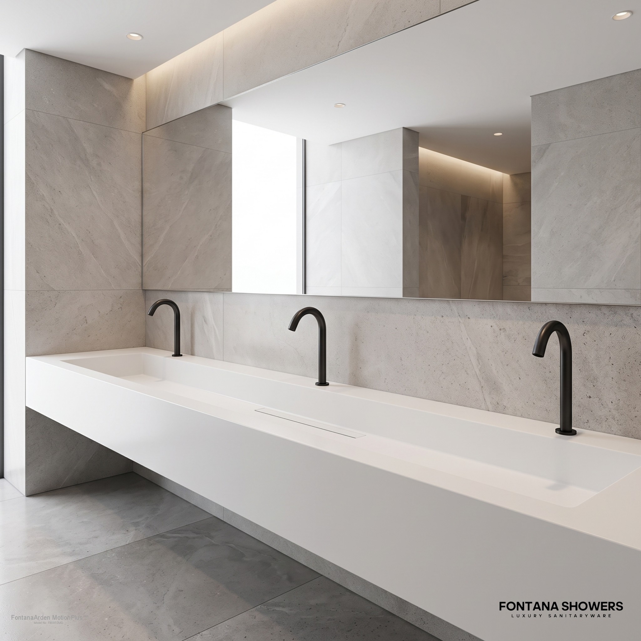 Fontana Arden MotionPlus Collection Gun Metal Gray Touchless Bathroom Faucet