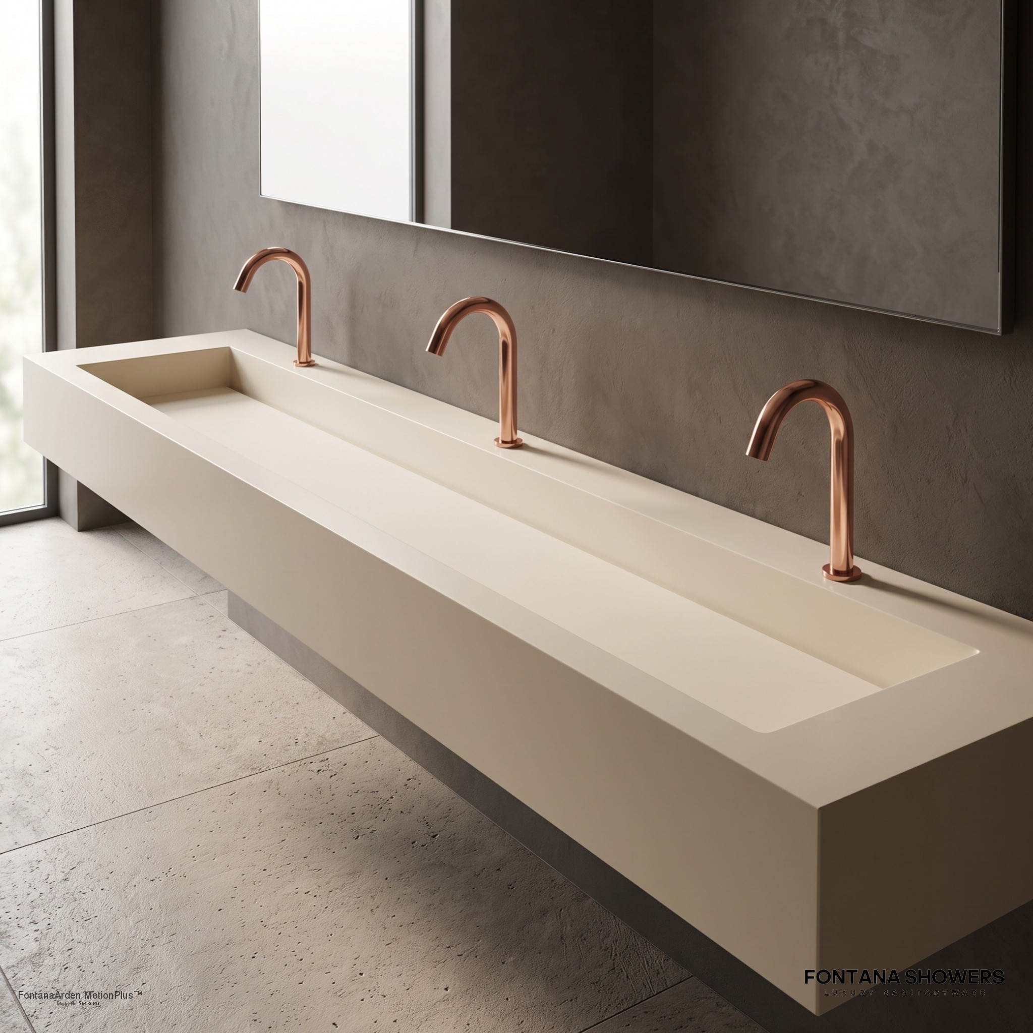 Fontana Arden MotionPlus Collection Rose Gold Touchless Bathroom Faucet