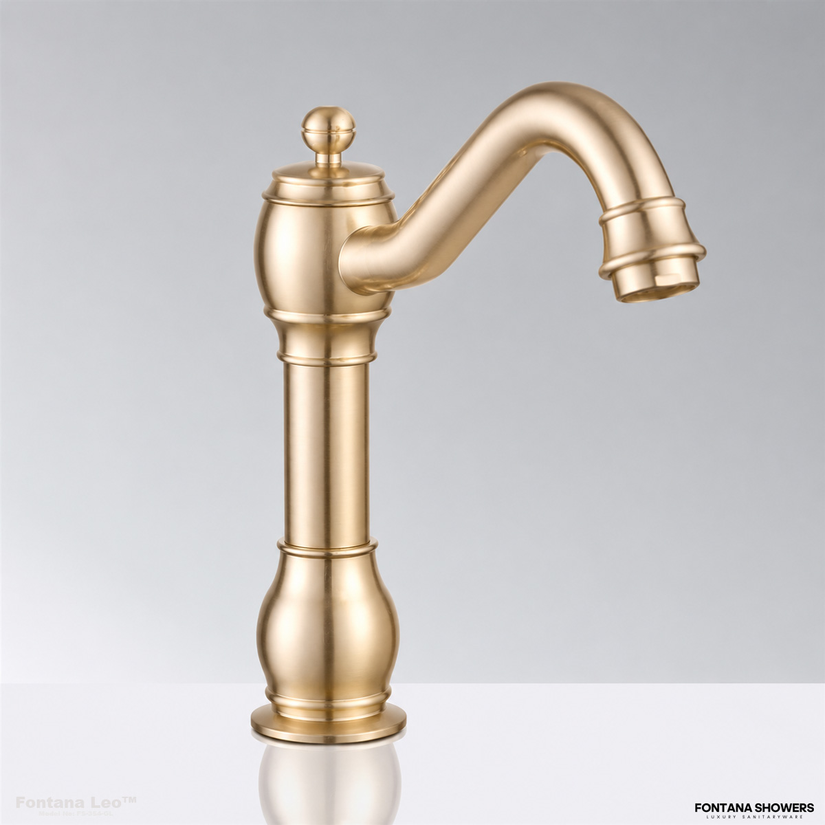 Fontana Champagne Commercial Automatic Touchless Faucet FS-354-CP