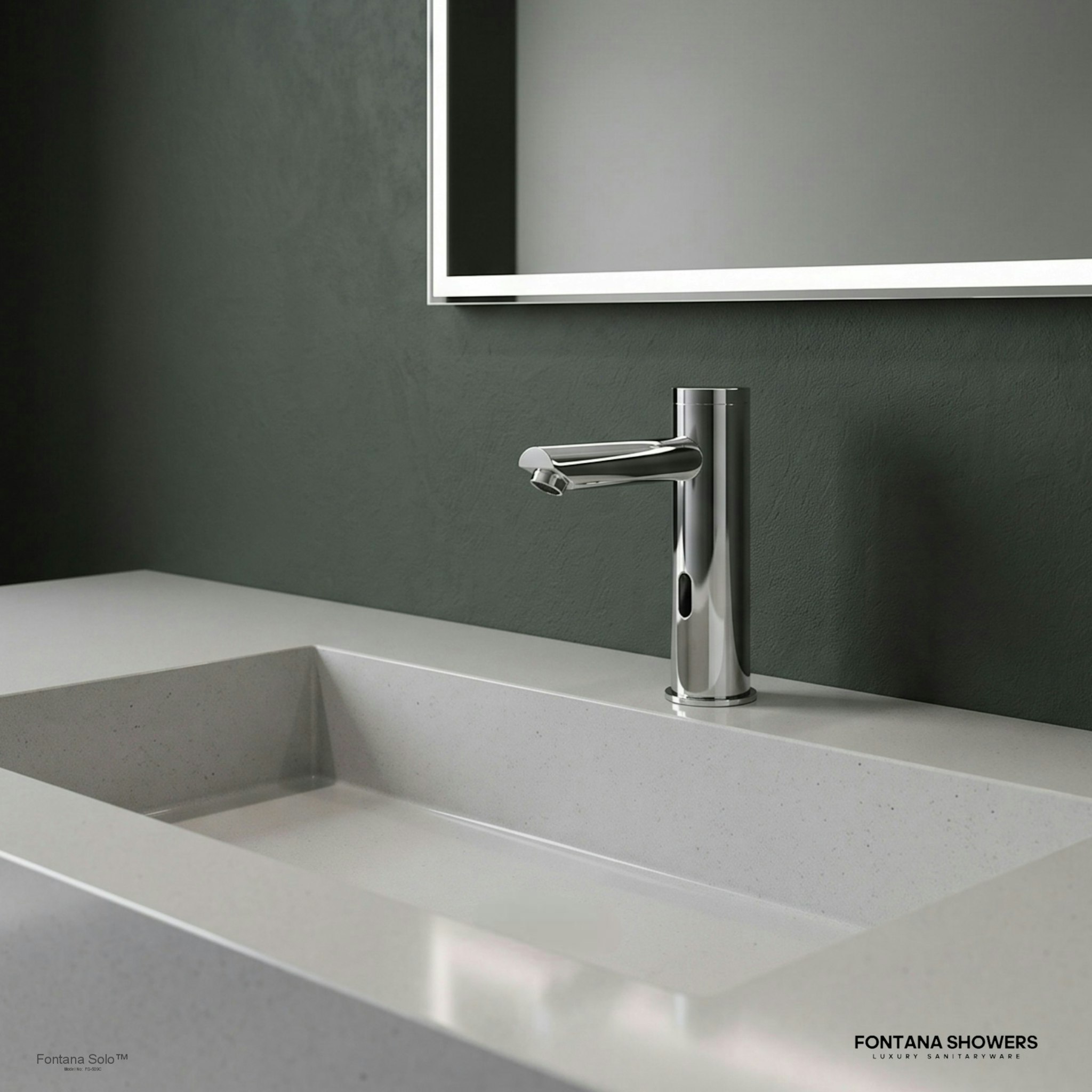 Solo Chrome Touchless Motion Activated Sink Faucet