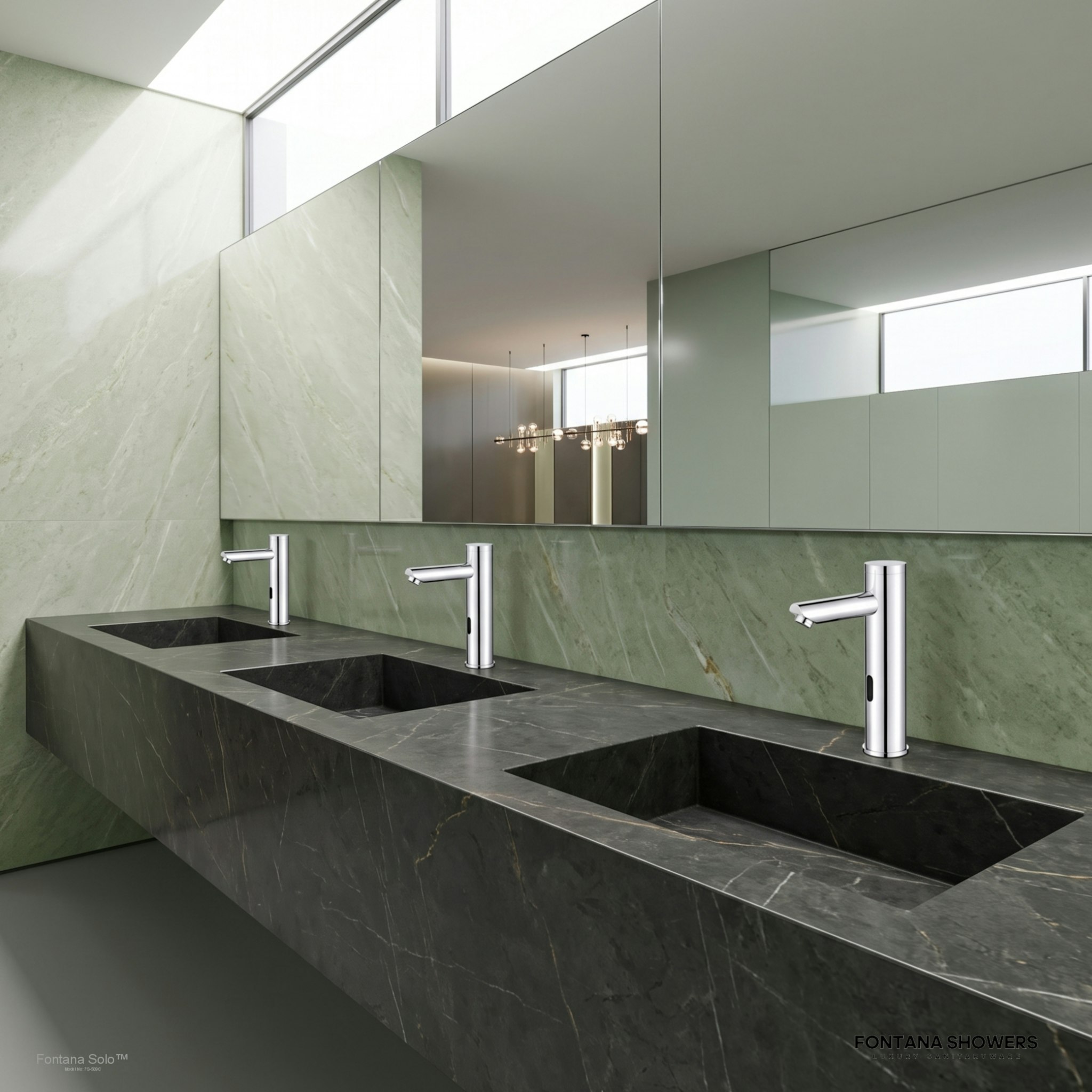 Solo Chrome Touchless Motion Activated Sink Faucet