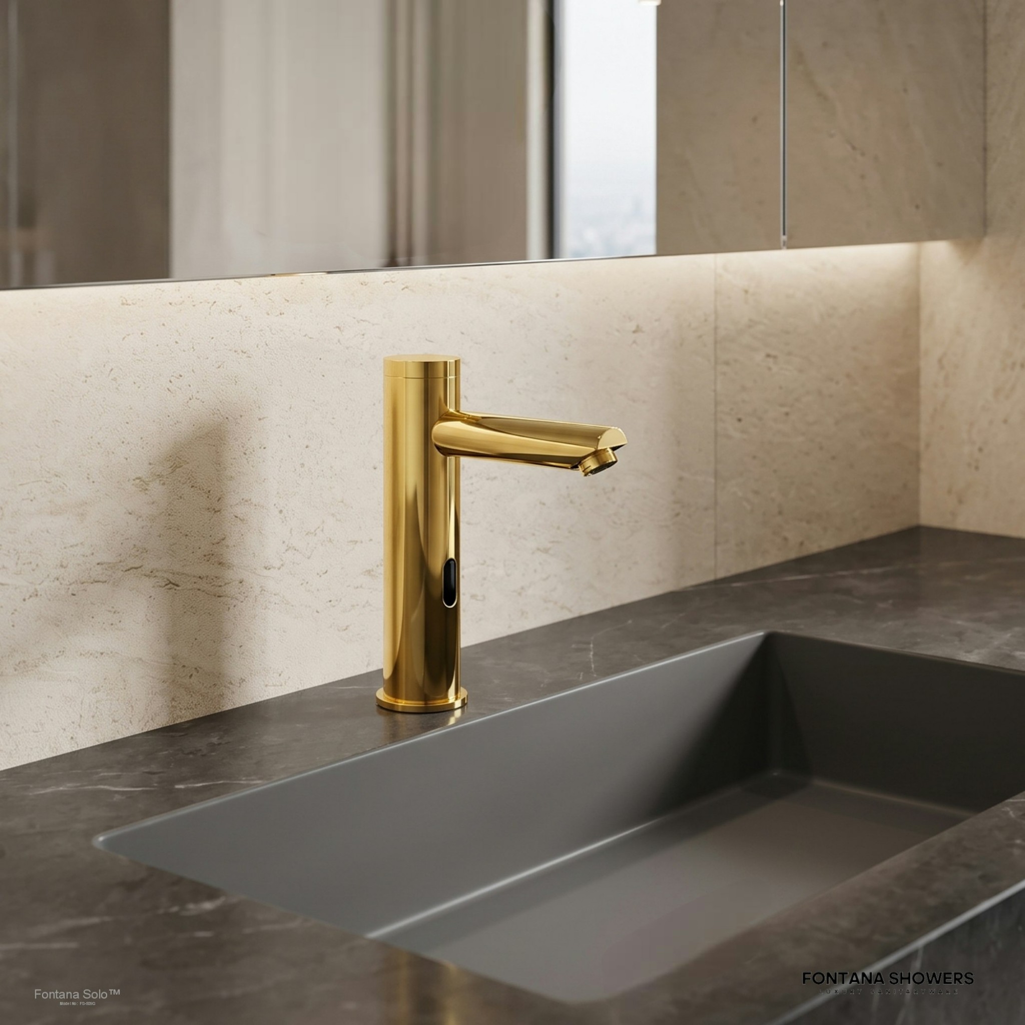 Solo Gold Touchless Motion Activated Sink Faucet