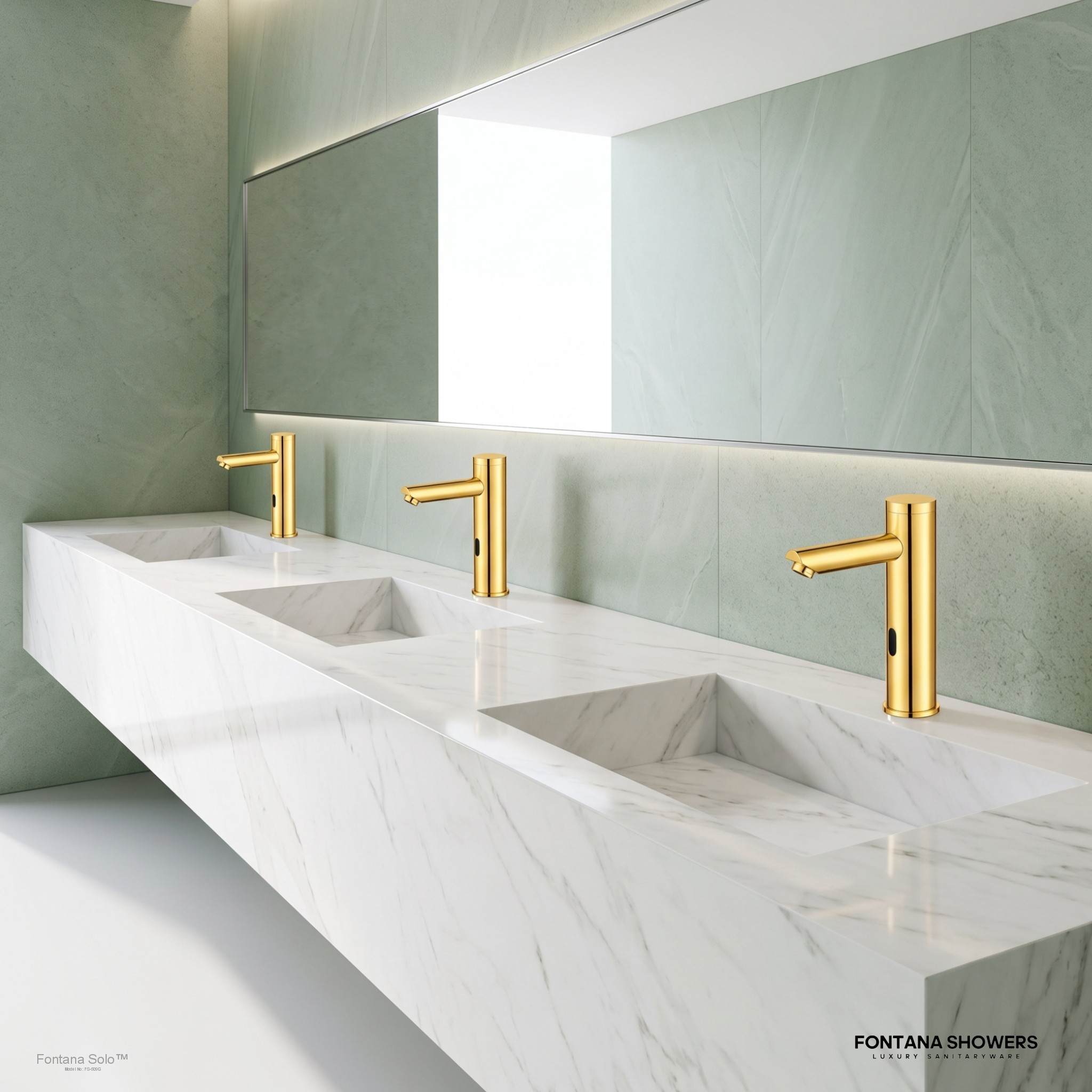 Solo Gold Touchless Motion Activated Sink Faucet