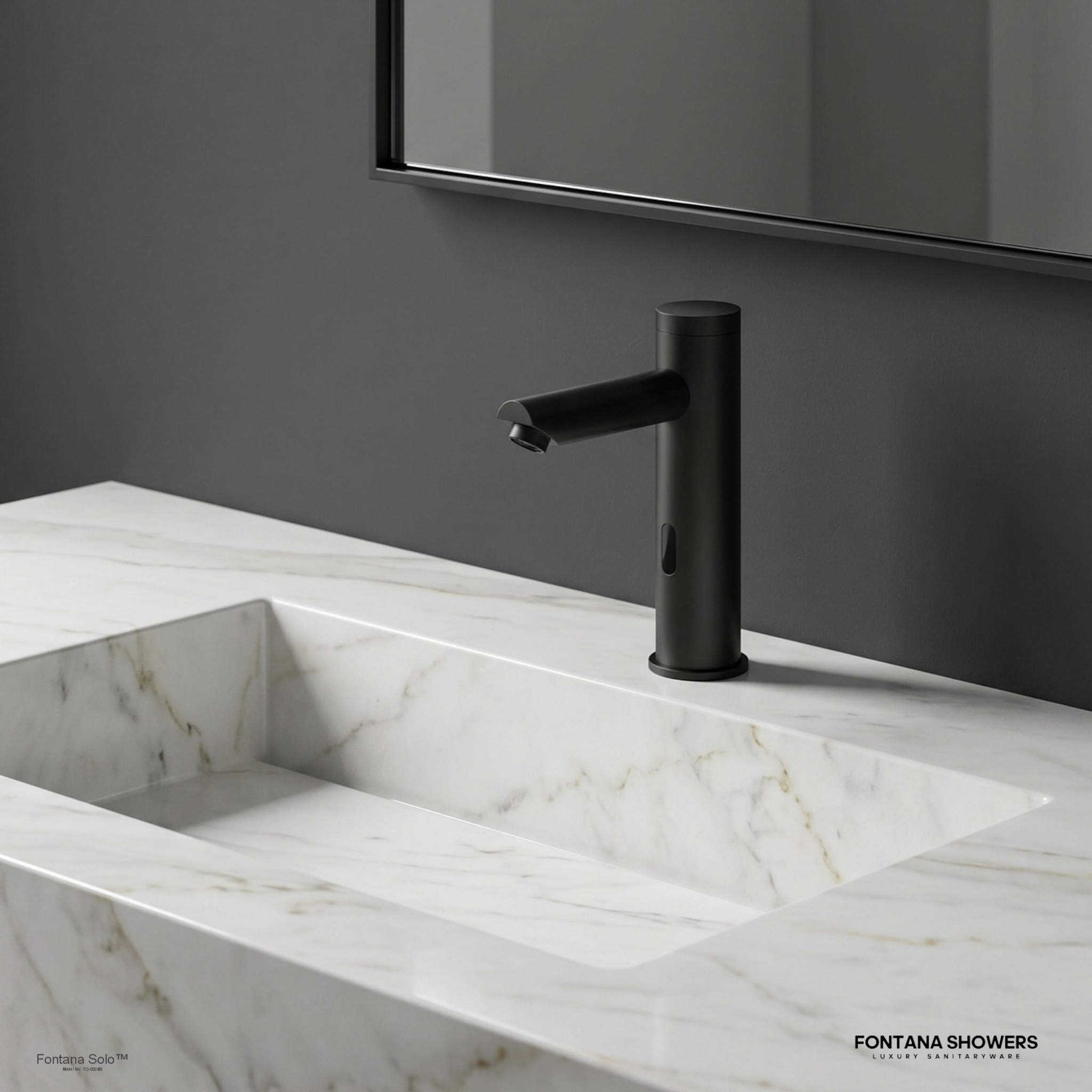 Solo Matte Black Touchless Motion Activated Sink Faucet