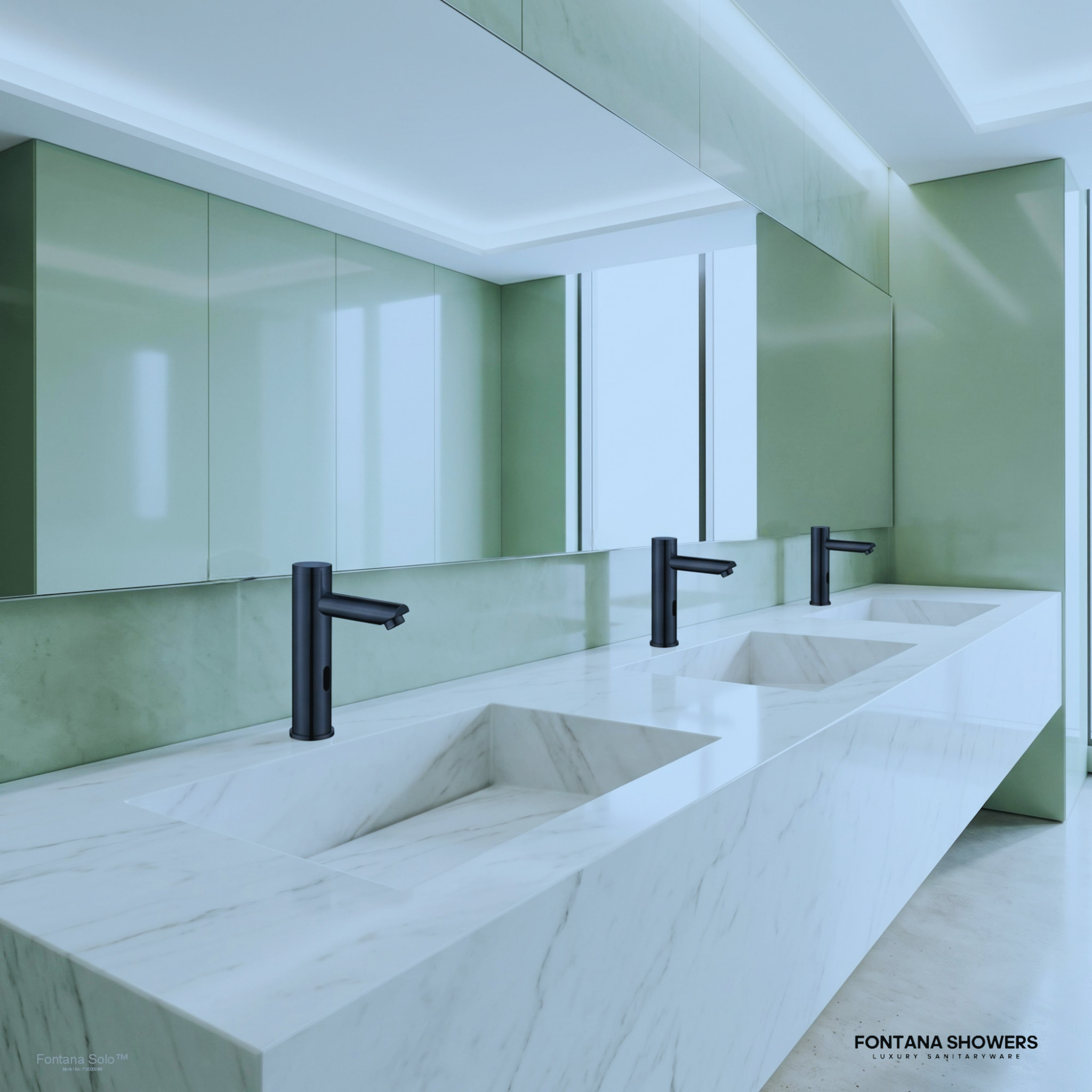 Solo Matte Black Touchless Motion Activated Sink Faucet