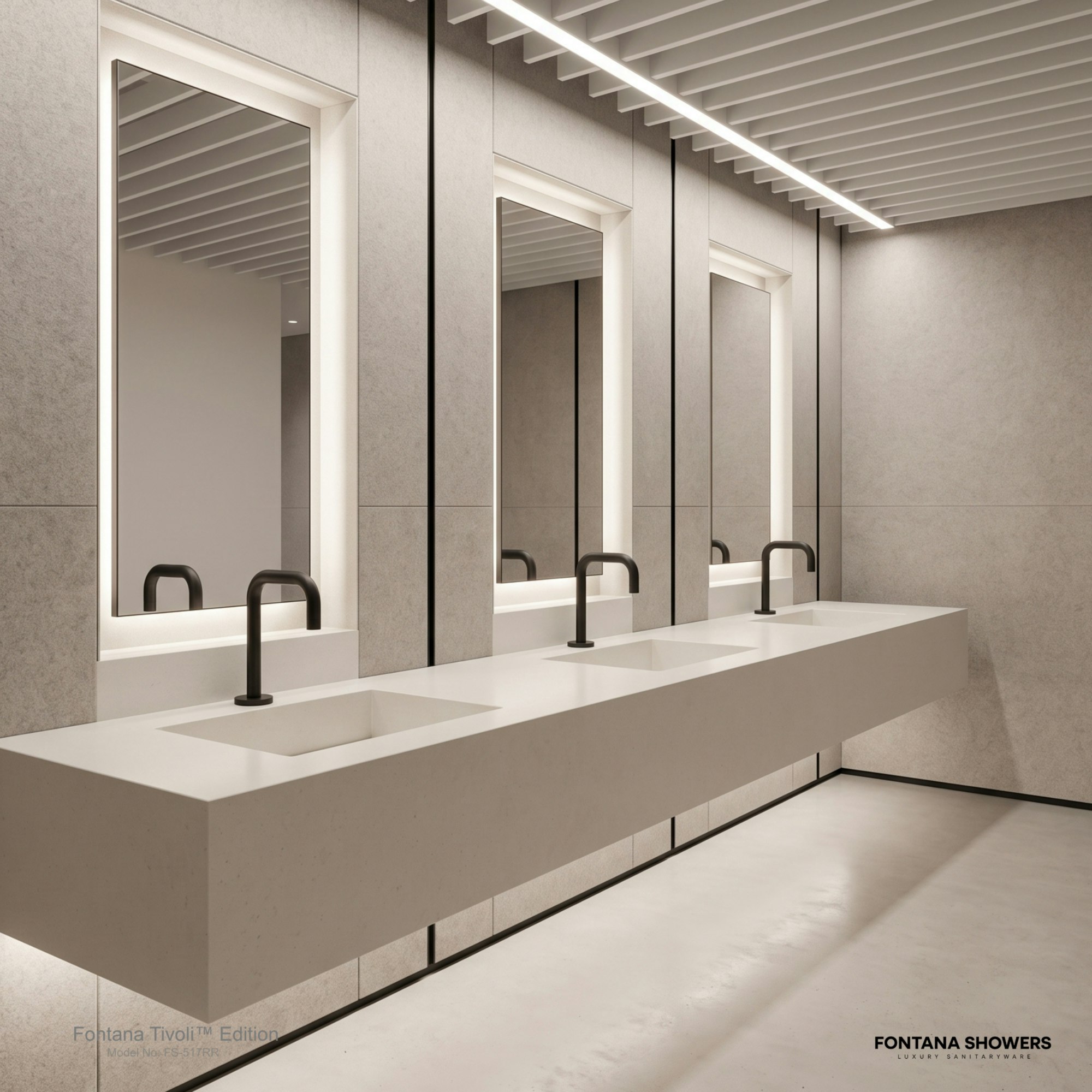 Fontana Tivoli Automatic Sensor Faucet in Dark Oil Rubbed Bronze and Matte Black