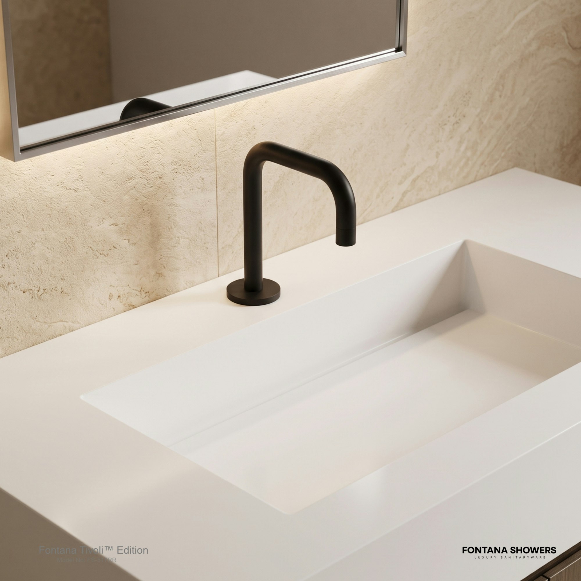 Fontana Tivoli Automatic Sensor Faucet in Dark Oil Rubbed Bronze and Matte Black