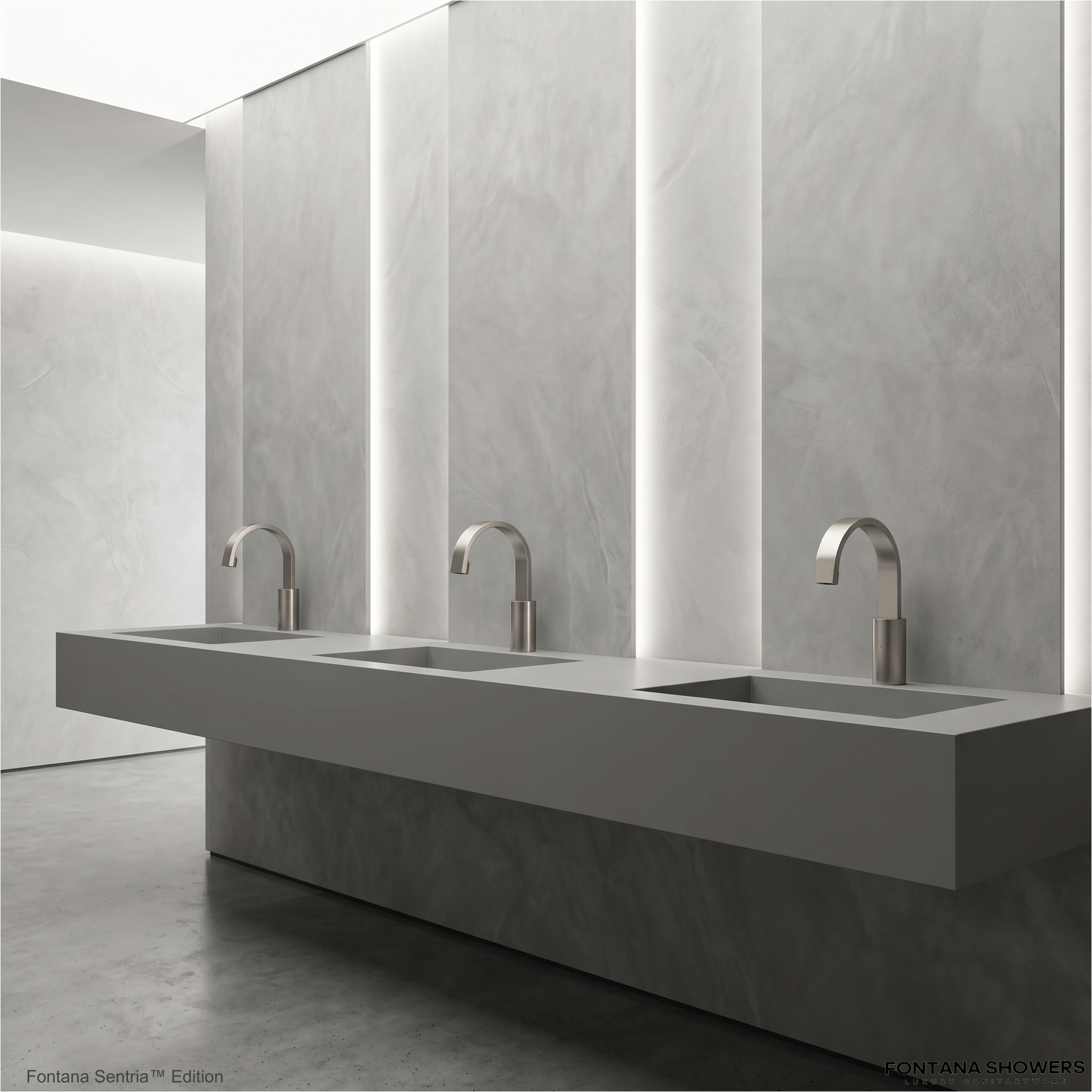 Bravat Brushed Nickel Commercial Touch Control Infrared Automatic Faucet FS-9539B