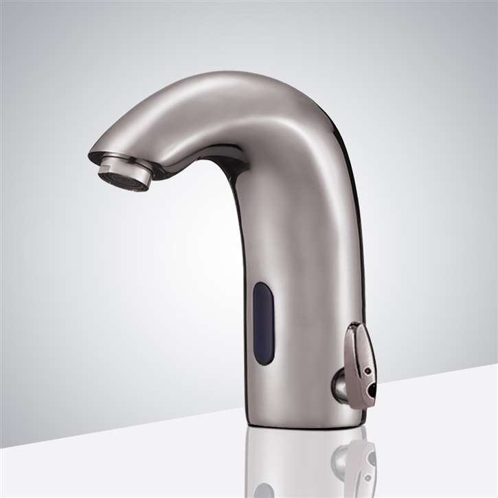 Chatue Commercial Brushed Nickel Temperature Control Automatic Hands Free Sensor Faucet