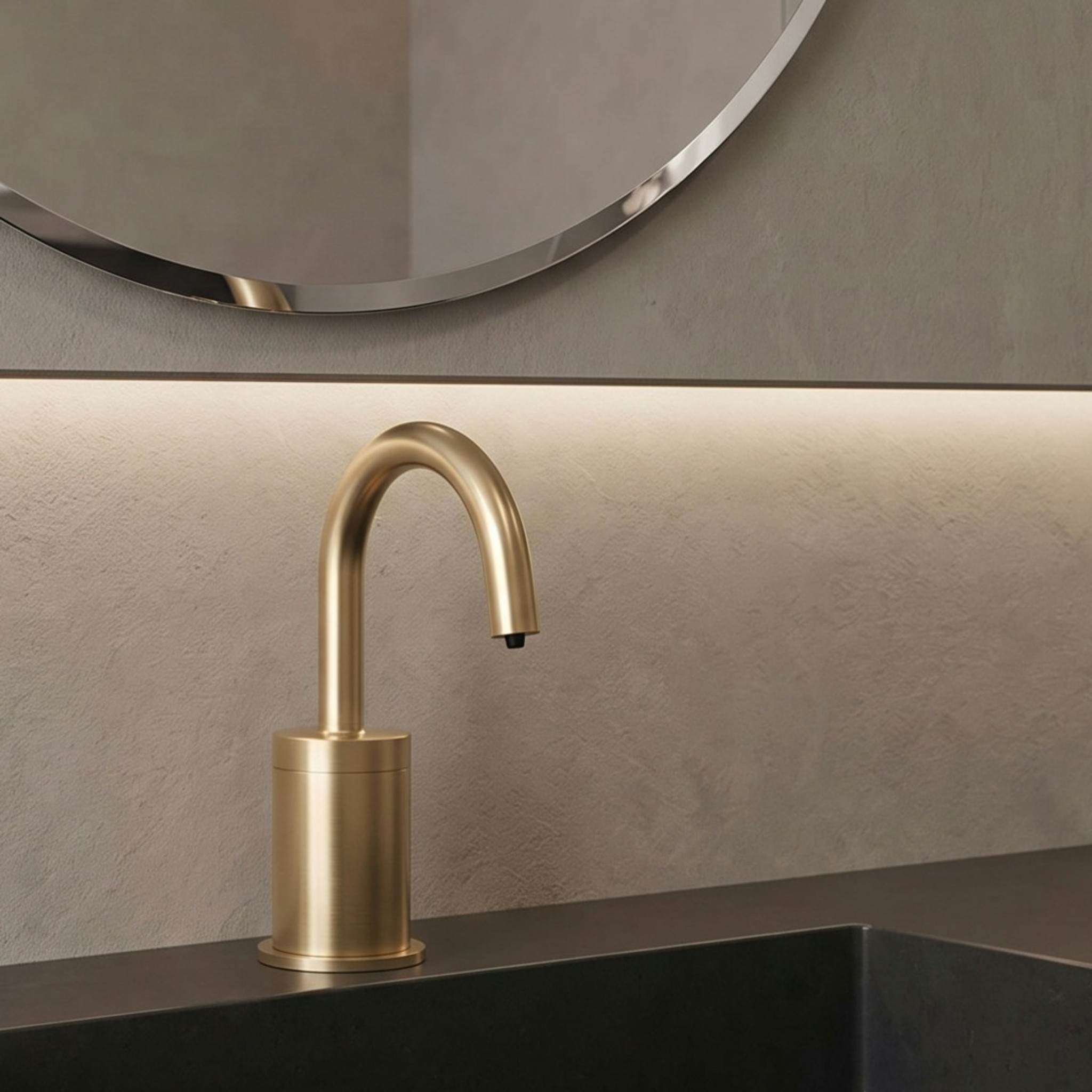 Fontana Lima Gold Deck Mounted Automatic Soap Dispenser