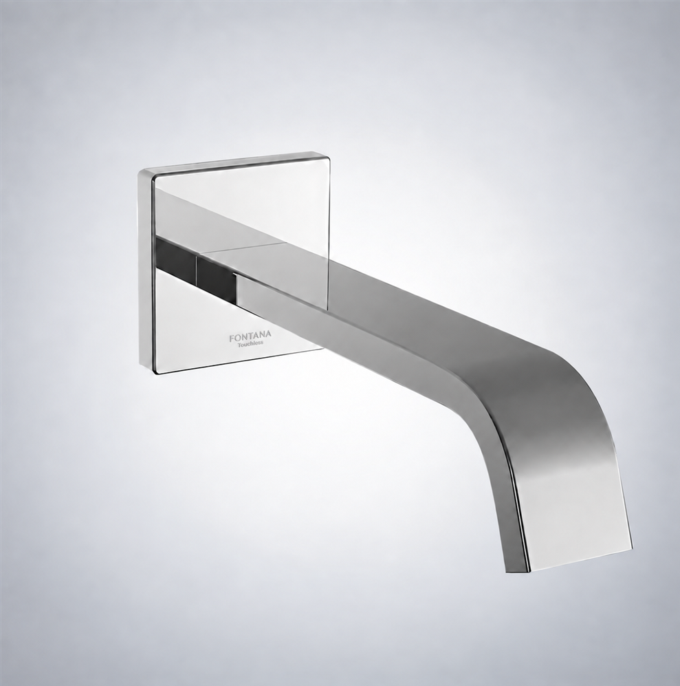 Fontana Milan Commercial Wall Mount Chrome Automatic Sensor Faucet