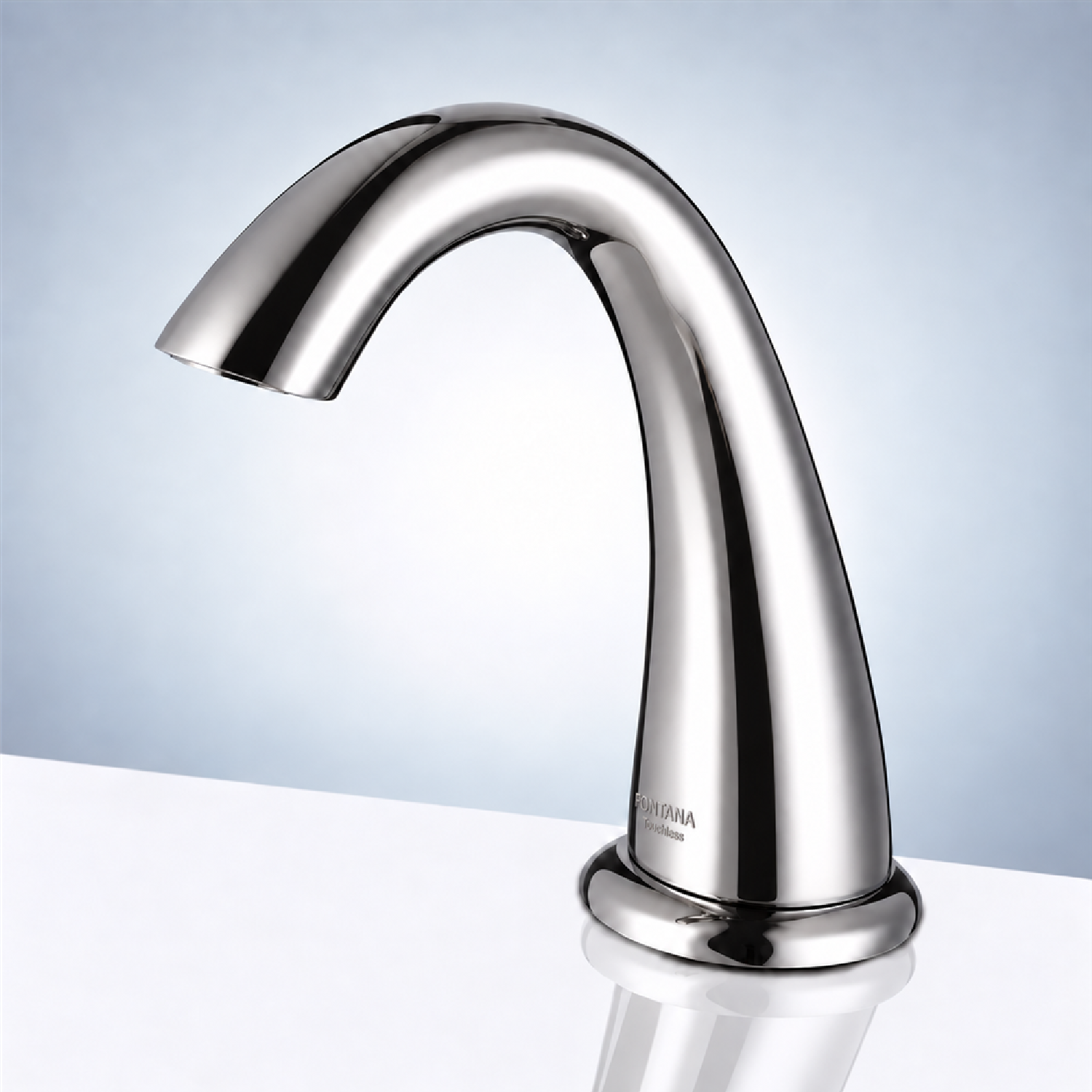 Fontana Touchless Bathroom Faucet Fontana brand BIM File Texas Commercial Deck Mount Chrome Finish Automatic Sensor Faucet