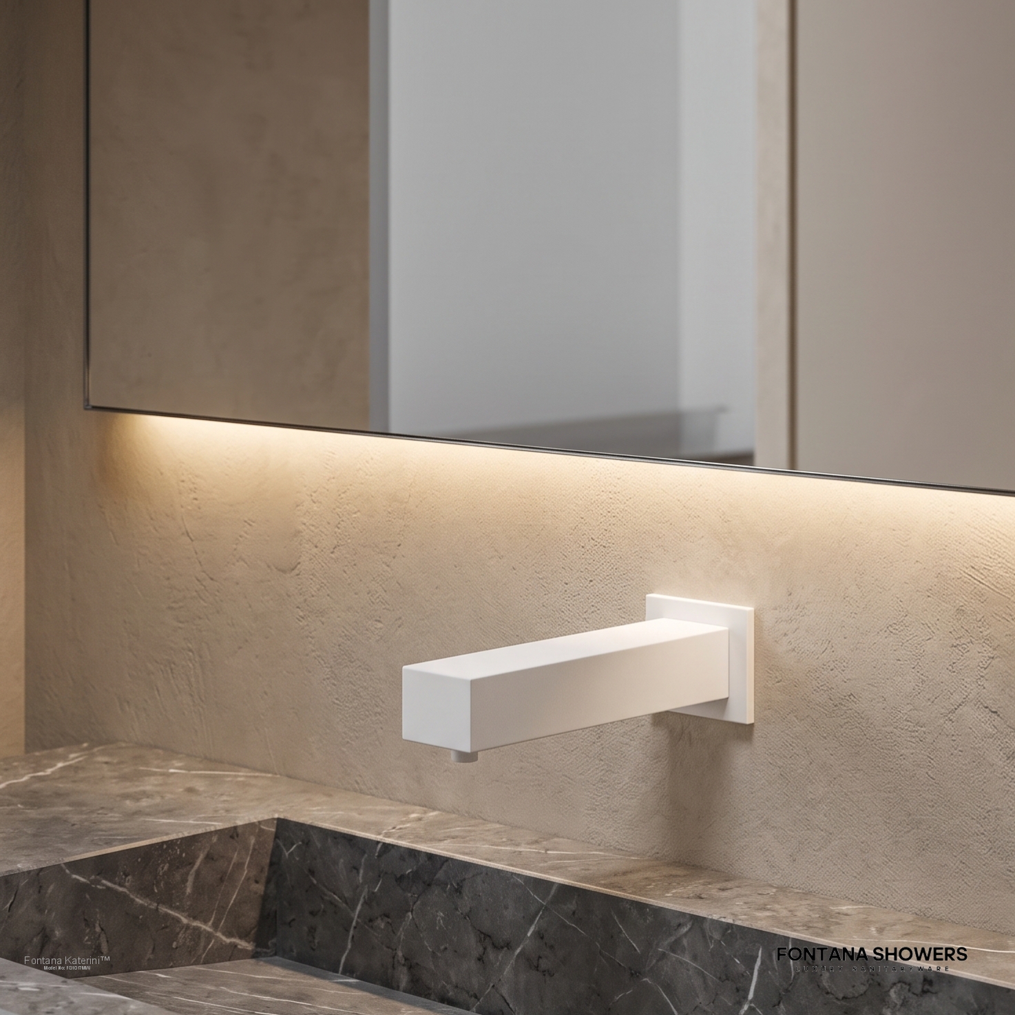 Fontana FS1017 Matte White Automatic Soap Dispenser