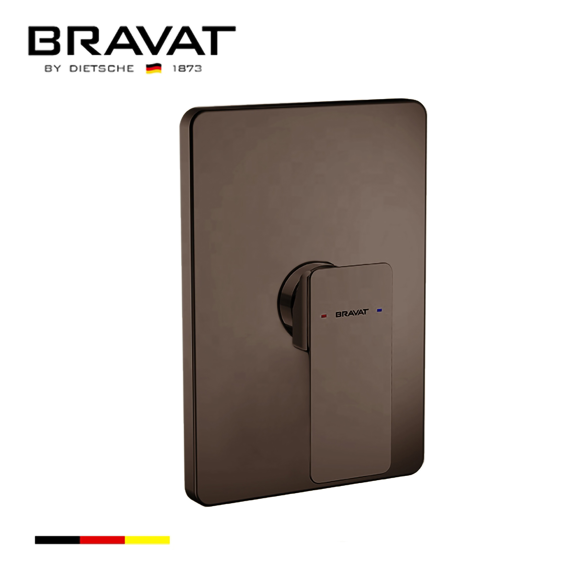 Bravat Light Oil Rubbed Bronze Wall Mounted Shower Valve Mixer