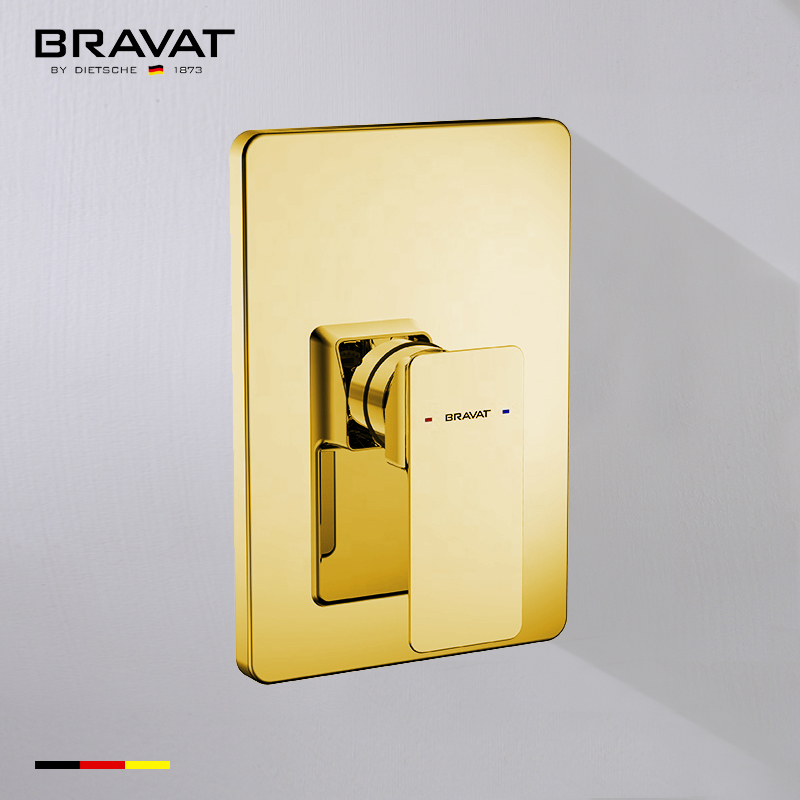 Bravat Gold Wall Mounted Shower Valve Mixer