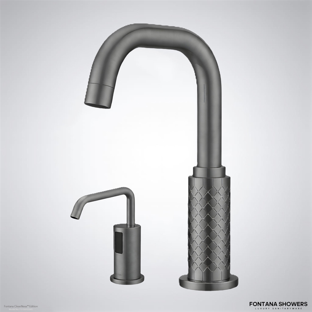 Fontana SmartAqua Gunmetal Gray Touchless Faucet & Soap Dispenser