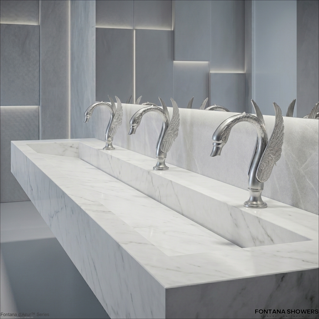 Fontana d�Azur Chrome Swan Automatic Sensor Hands Free Faucet FS1089-CR