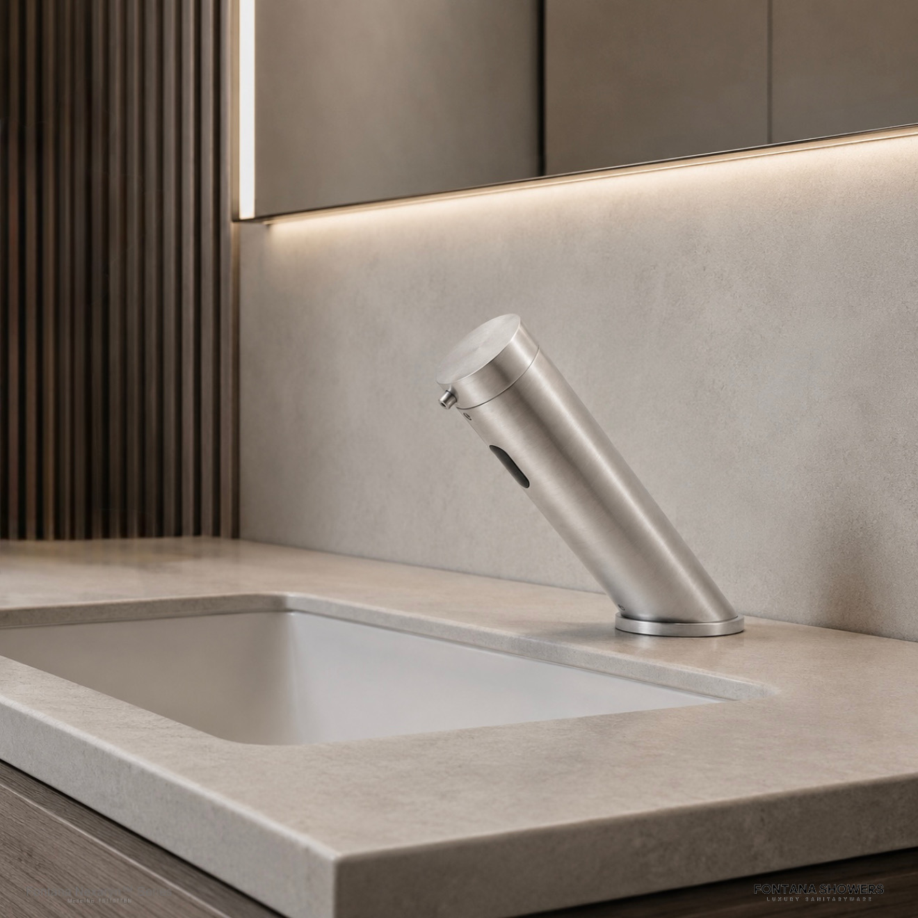 Fontana Nexaryn Series Brushed Nickel Touchless Automatic Foam Soap Dispenser