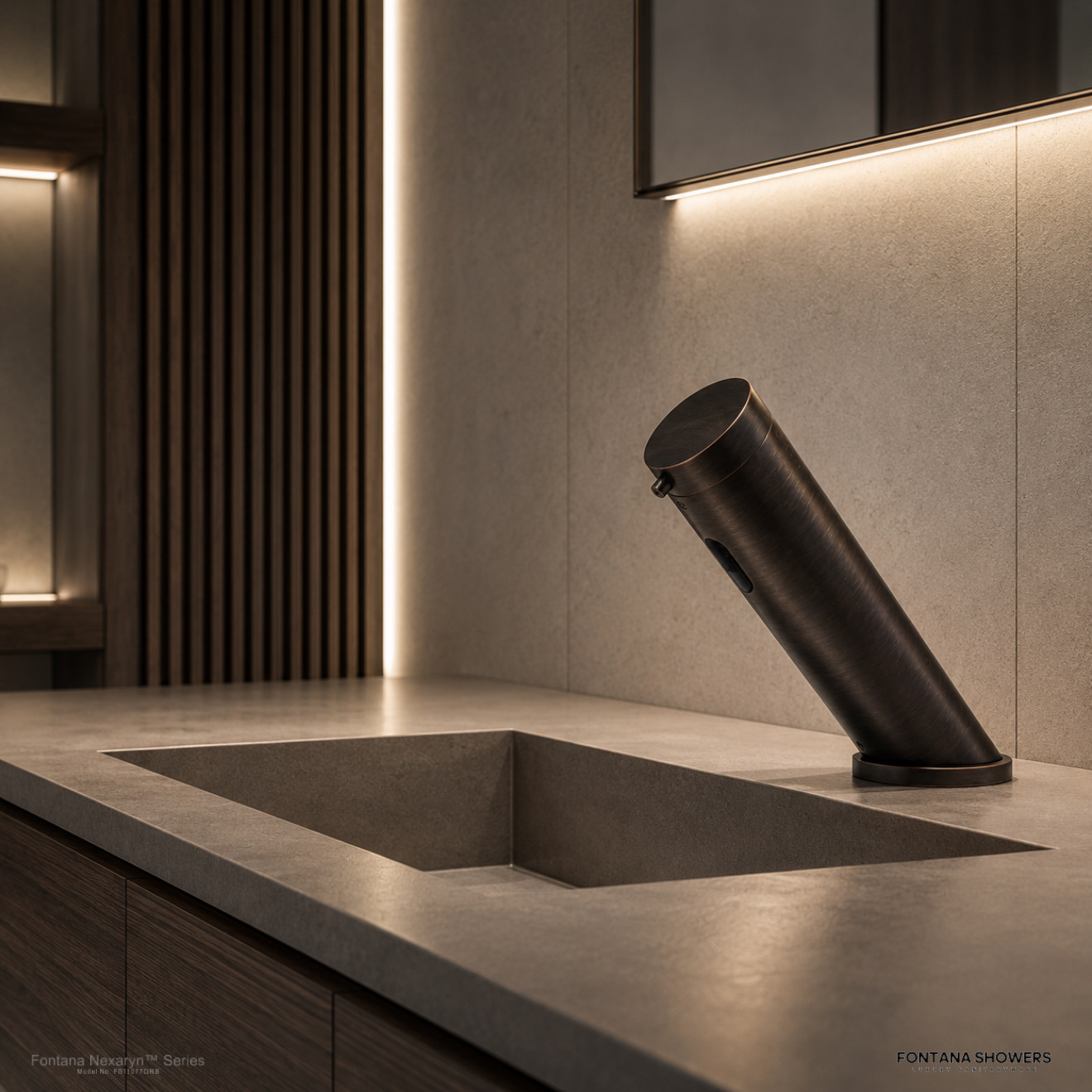 Fontana Nexaryn Series Oil Rubbed Bronze Touchless Automatic Foam Soap Dispenser