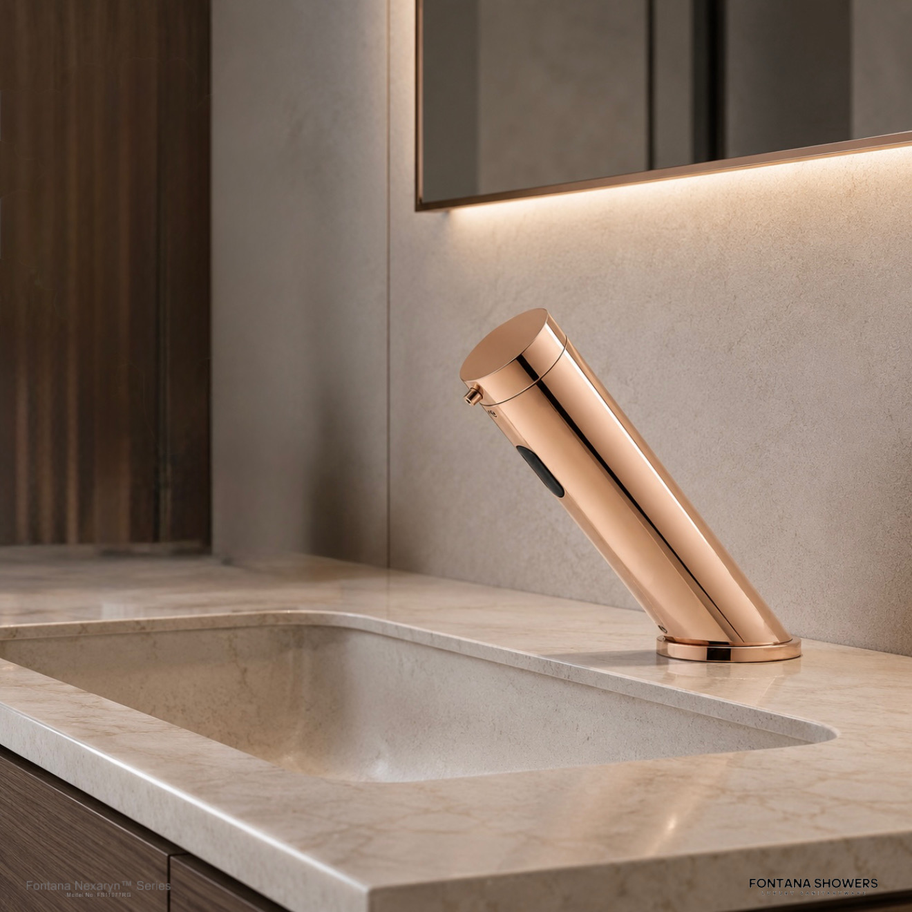 Fontana Nexaryn Series Rose Gold Touchless Automatic Foam Soap Dispenser