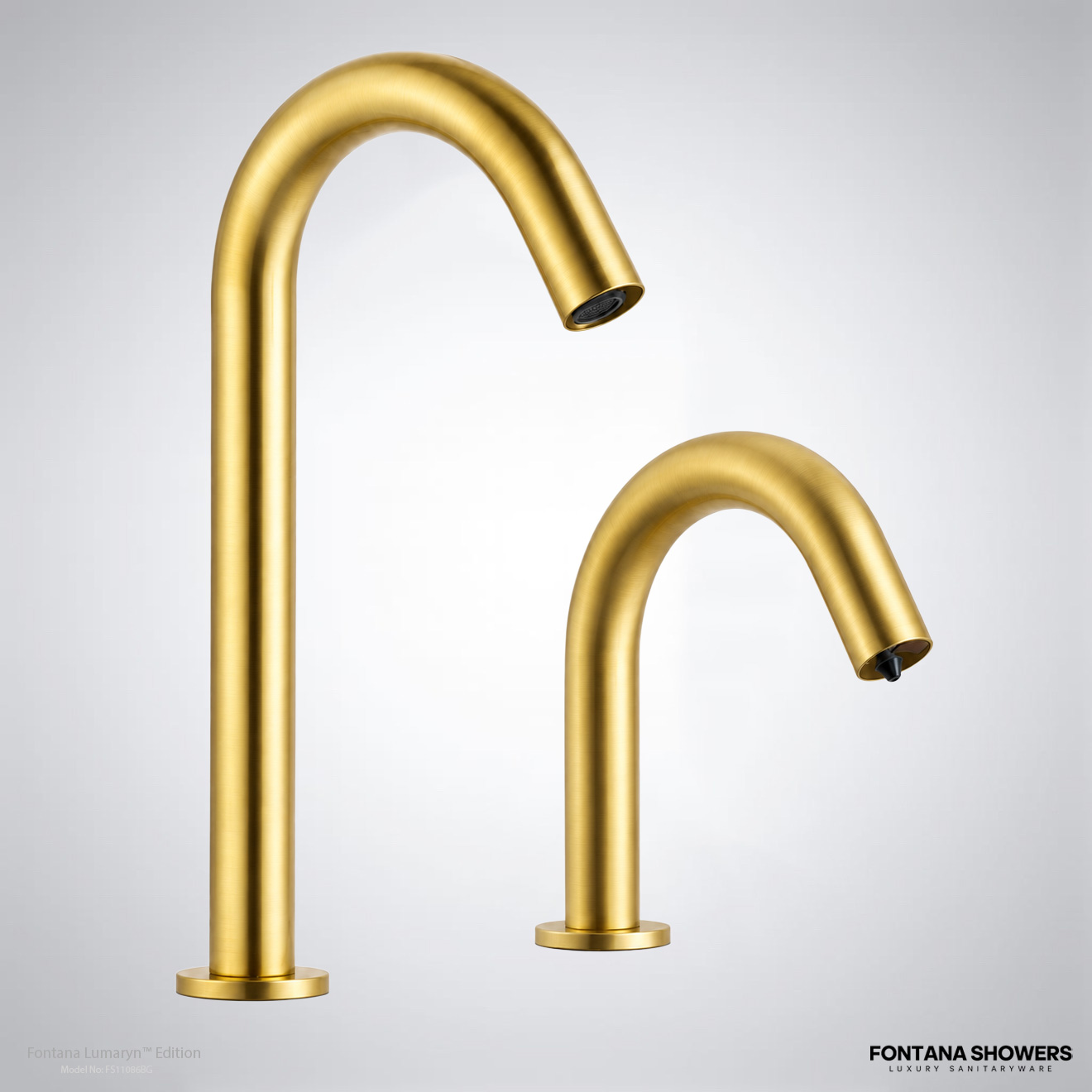 Fontana Lumaryn Edition Brushed Gold Touchless Faucet with Soap Dispenser FS11086BG