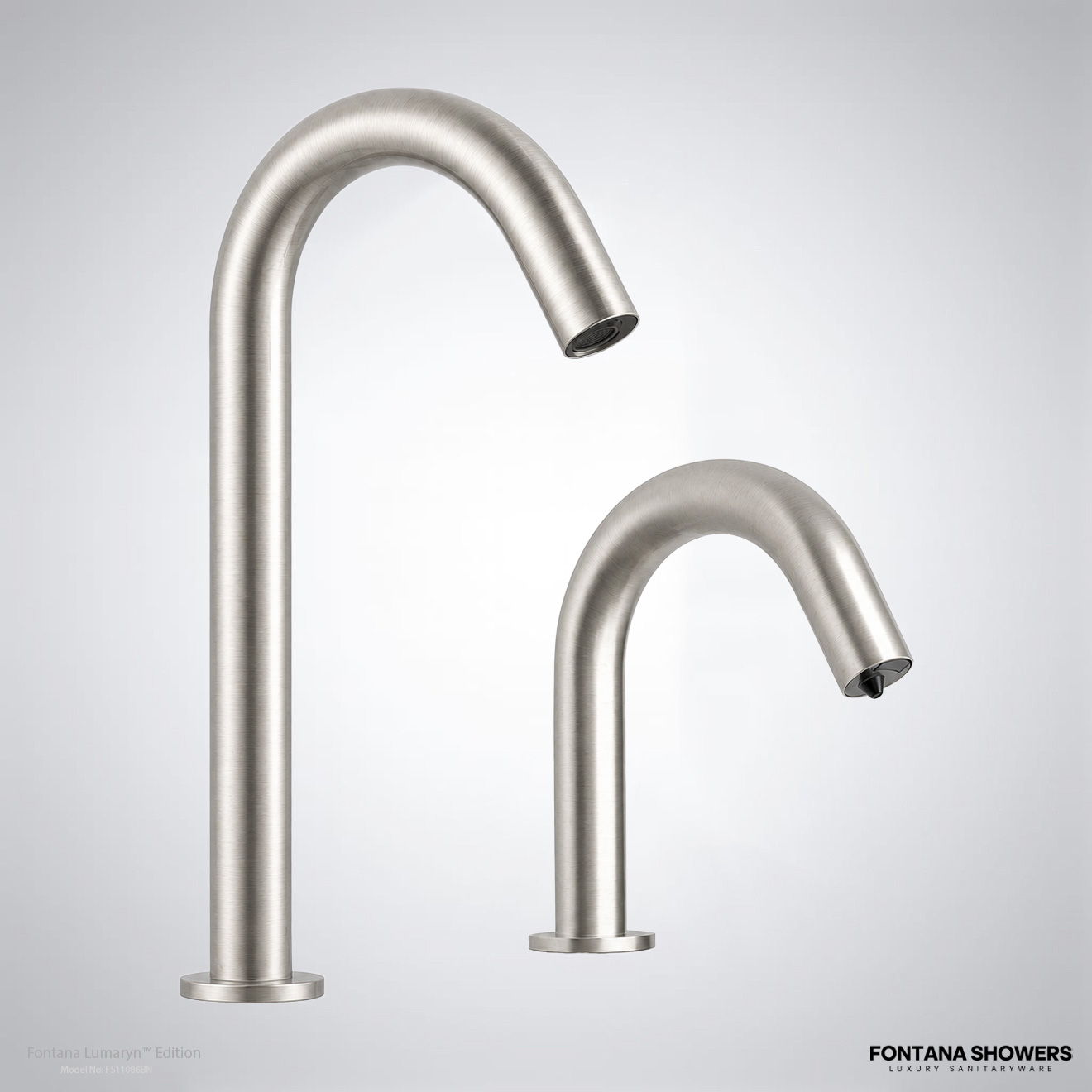 Fontana Lumaryn Edition Brushed Nickel Touchless Faucet with Soap Dispenser FS11086BN
