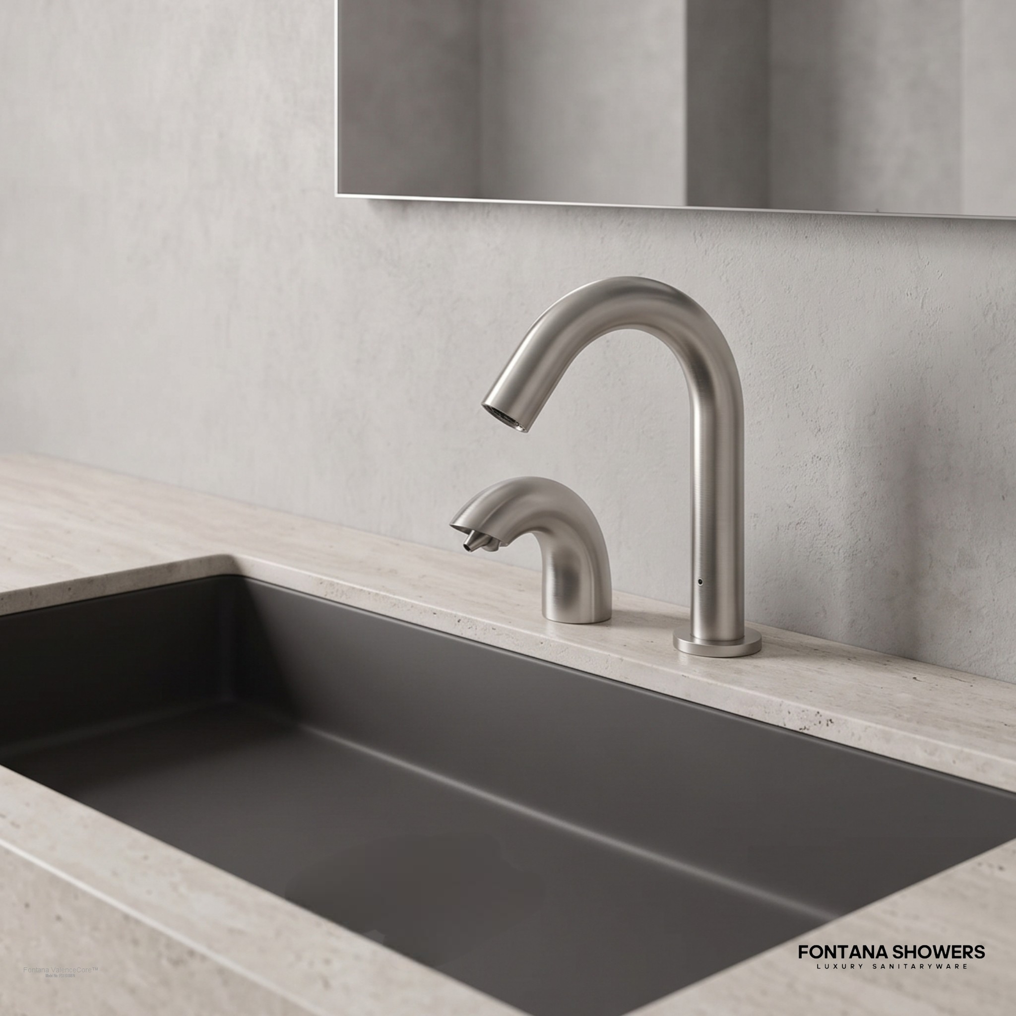 Fontana ValenceCore Brushed Nickel Sensor Faucet Set