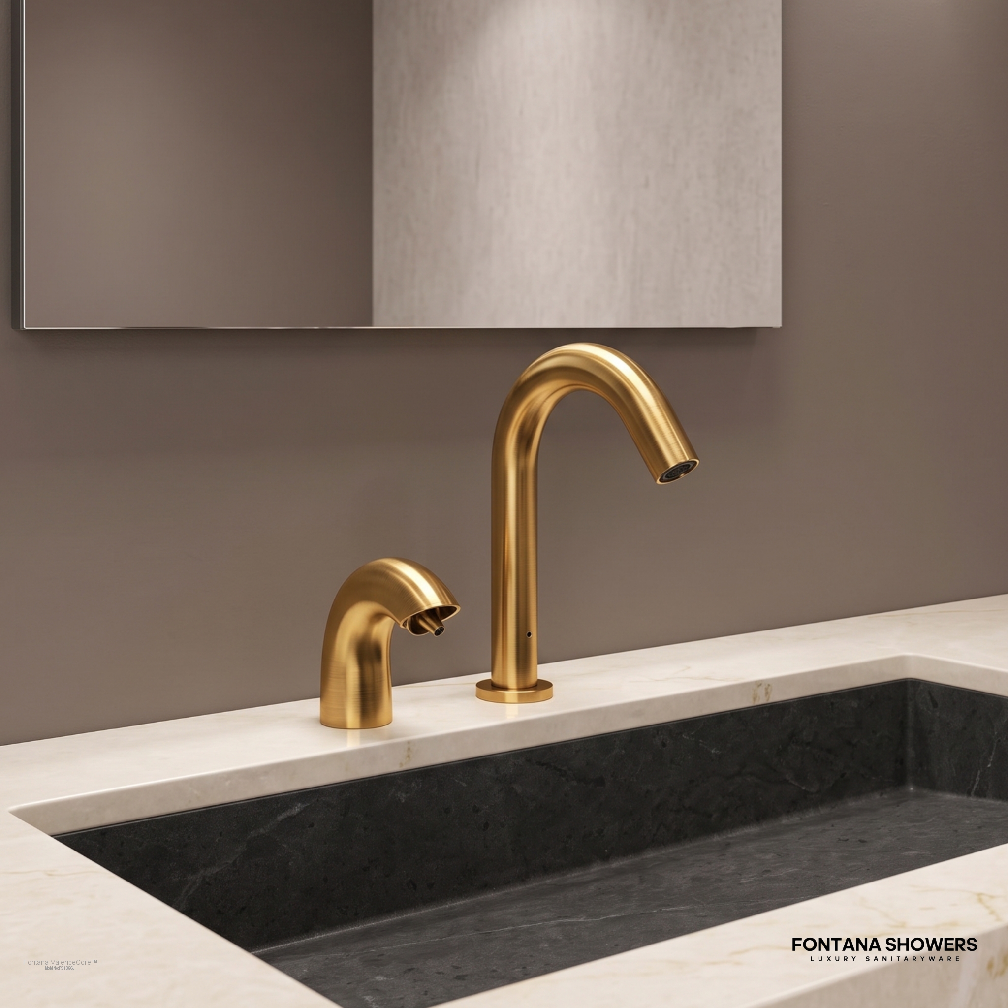 Fontana ValenceCore Gold Sensor Faucet Set