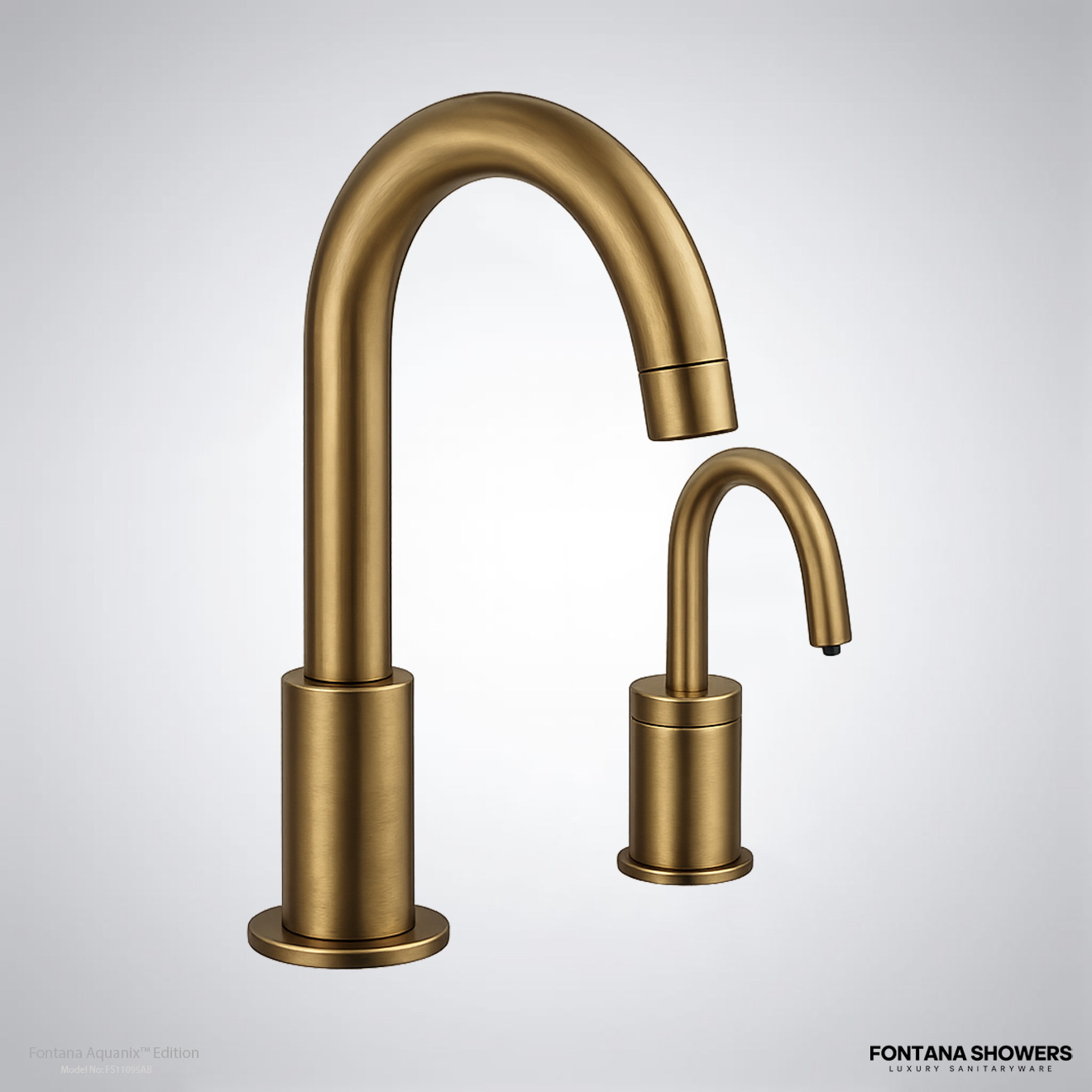 Fontana FS11095 Antique Brass Touchless Faucet Collection FS11095AB