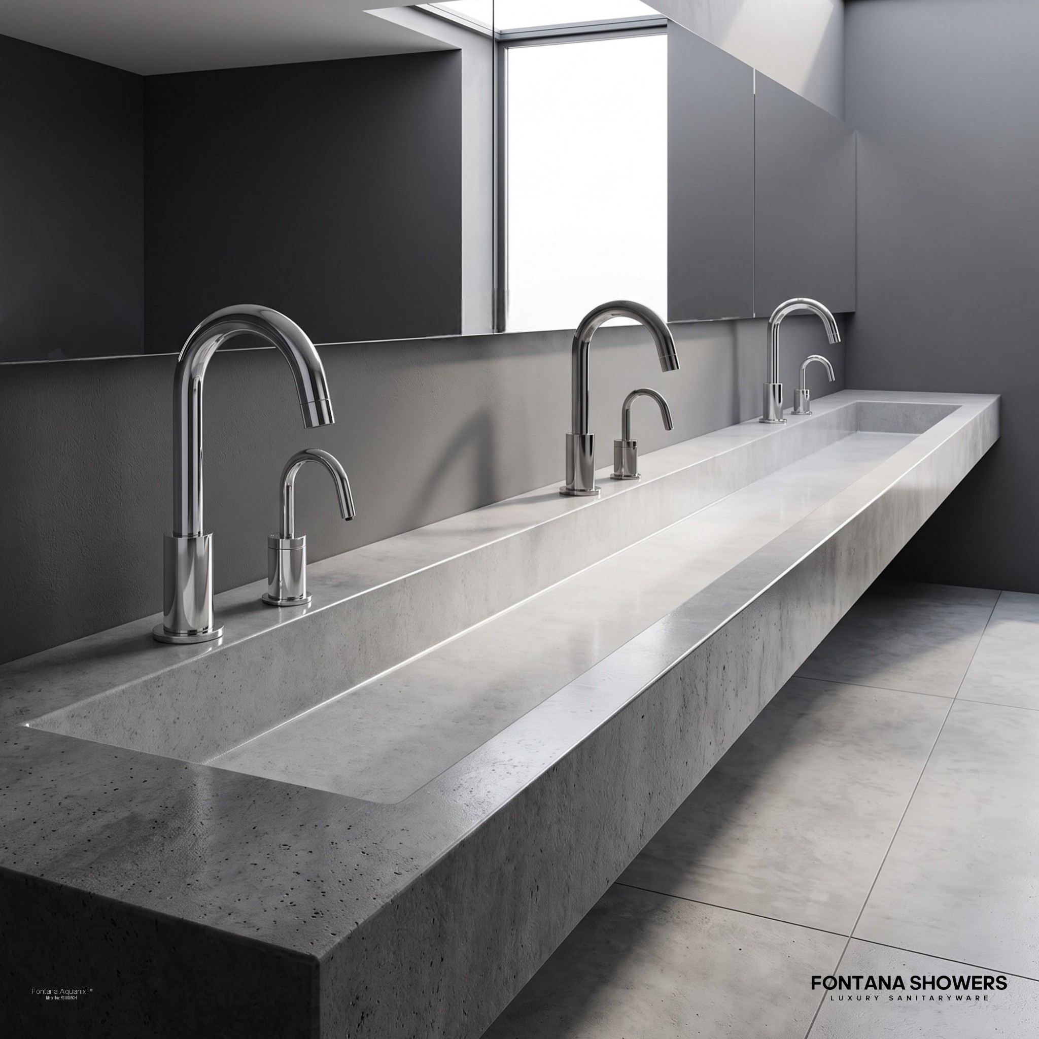 Fontana Aquanix Chrome Touchless Faucet With Soap Dispenser