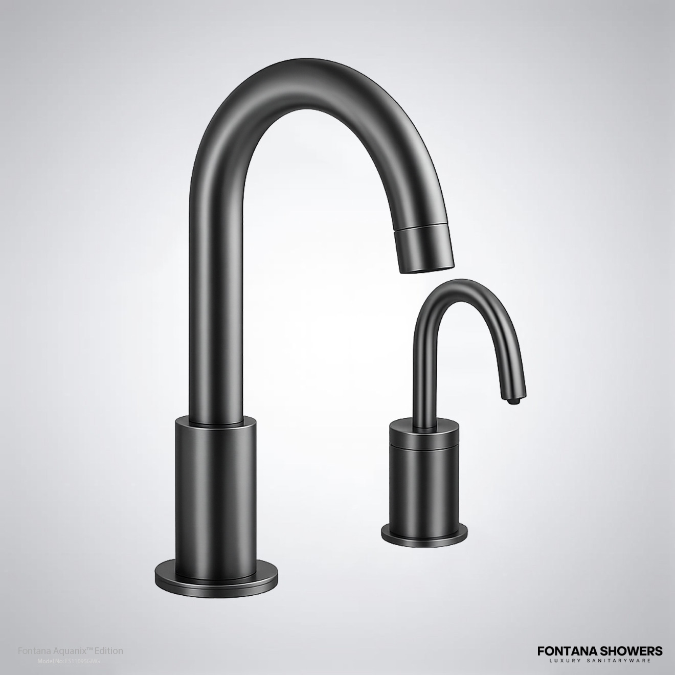 Fontana FS11095 Gun Metal Gray Touchless Faucet Collection FS11095GMG