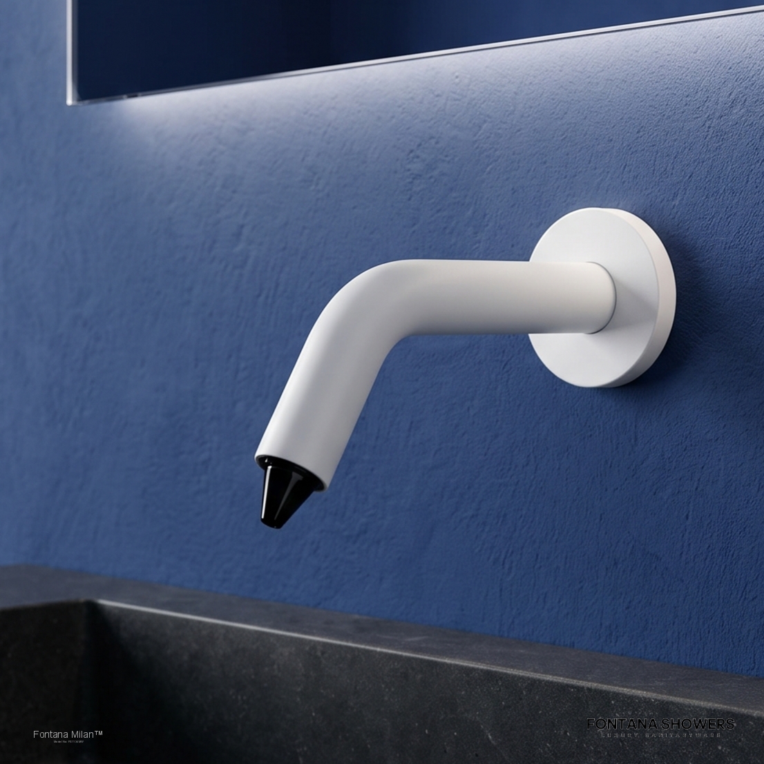Fontana Milan SmartDispense Matte White Touch-Free Automatic Soap Dispenser