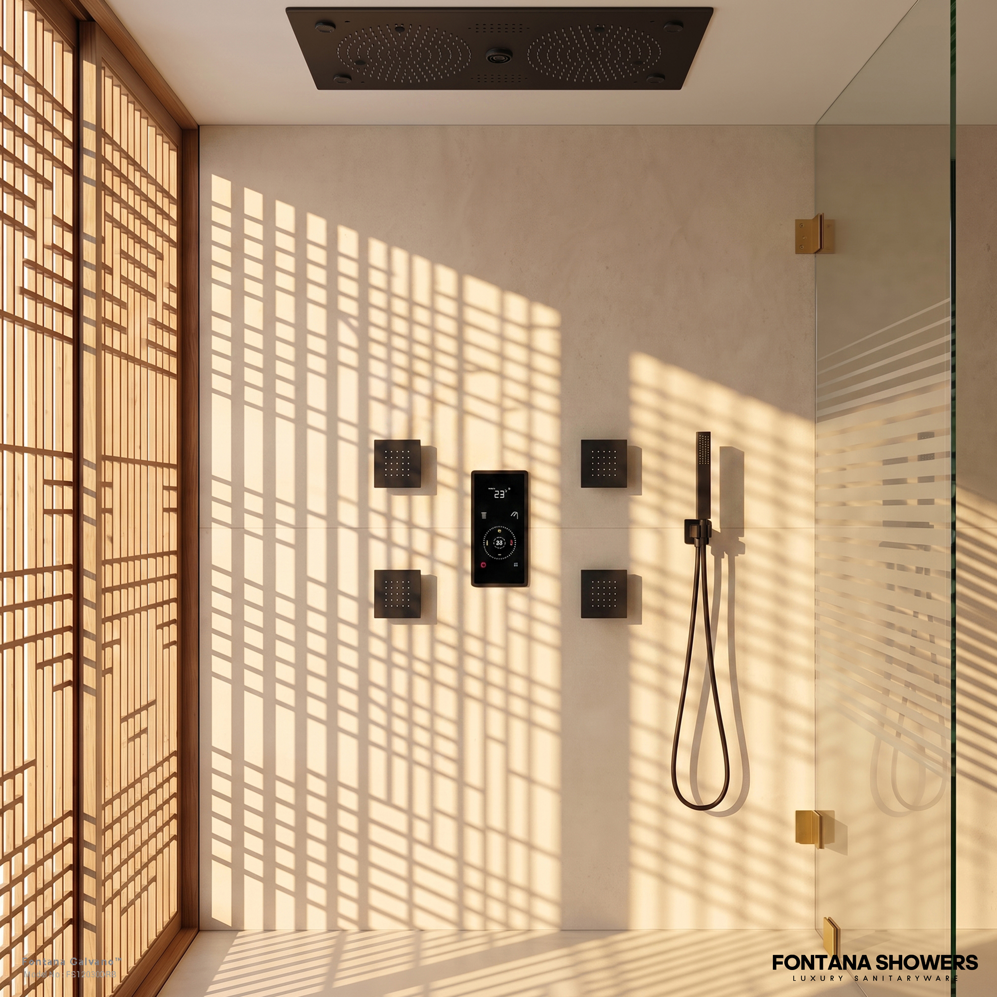 Fontana Galvano Oil Rubbed Bronze Digital Shower Set - FS12030ORB